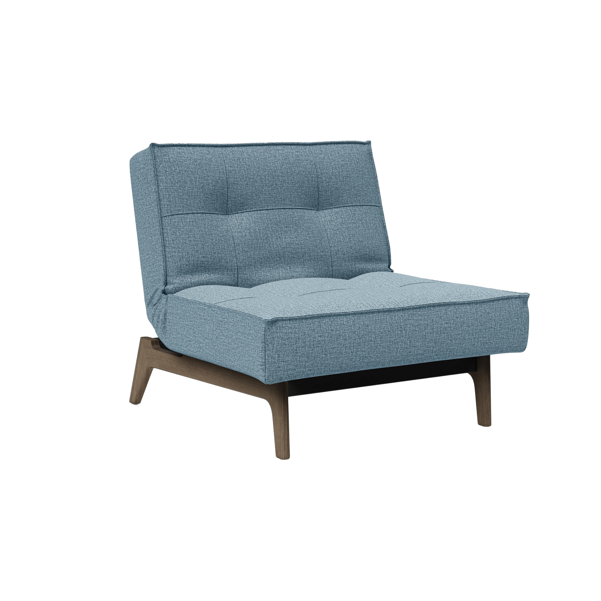 INNOVATION LIVING Sessel Splitback Eik Bezug Hellblau Gestell Mattschwarz Eichefarben INNOVATION LIVING Sessel Splitback Eik Bezug Hellblau Gestell Mattschwarz Eichefarben