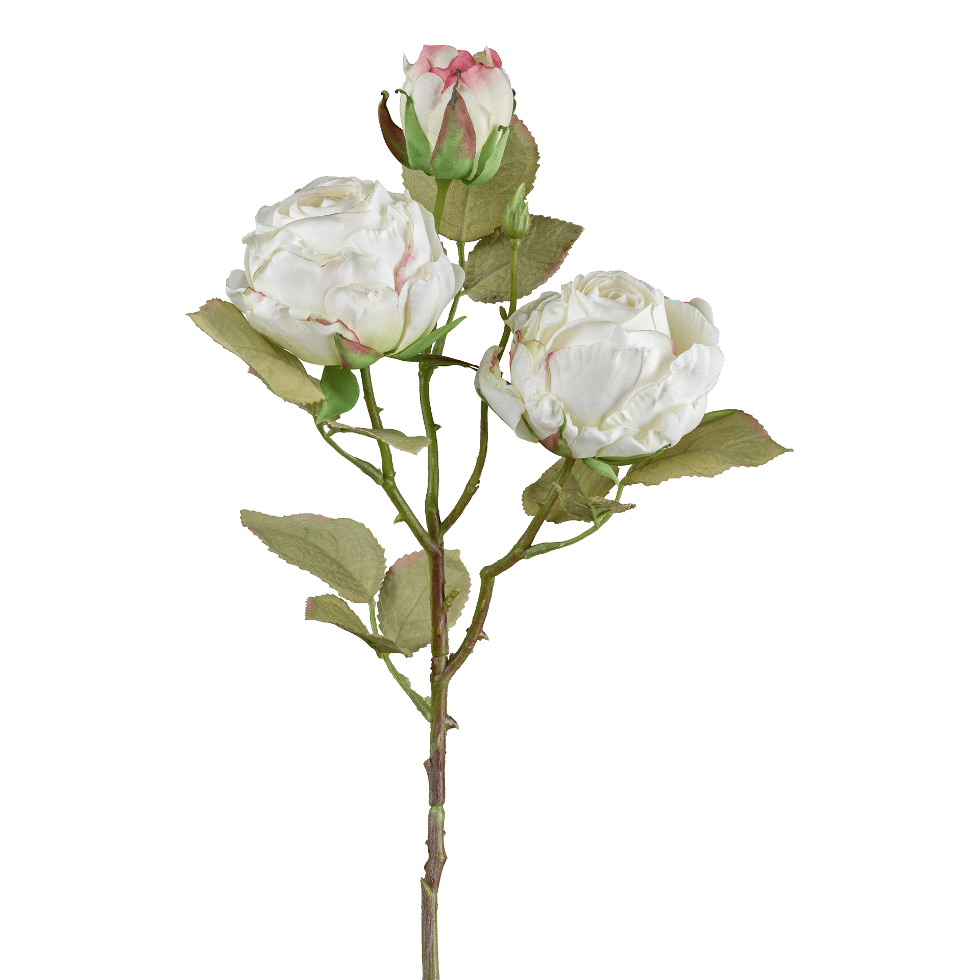 Kunstblume Vintagerose Creme