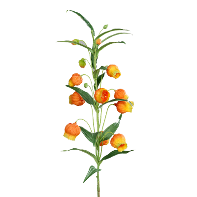 Kunstblume Blume Orange Grün