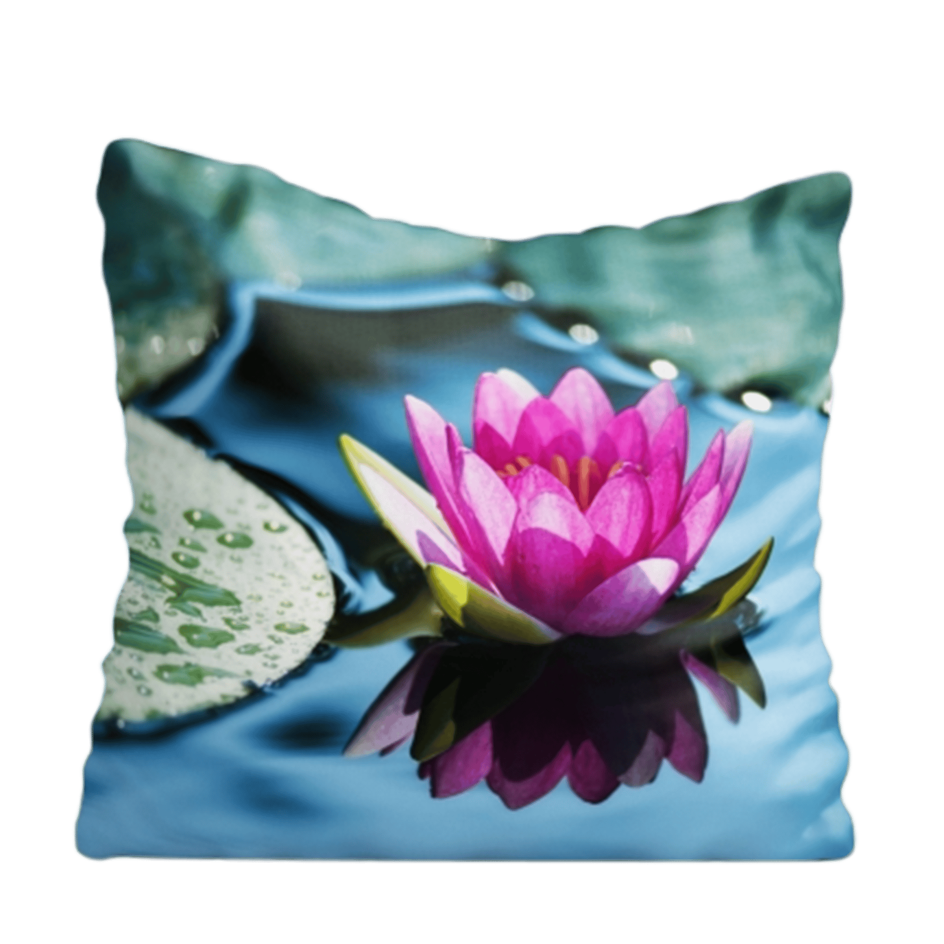 Outdoor-Kissen Lotusblume Mehrfarbig 45x45cm Outdoor-Kissen Lotusblume Mehrfarbig 45x45cm