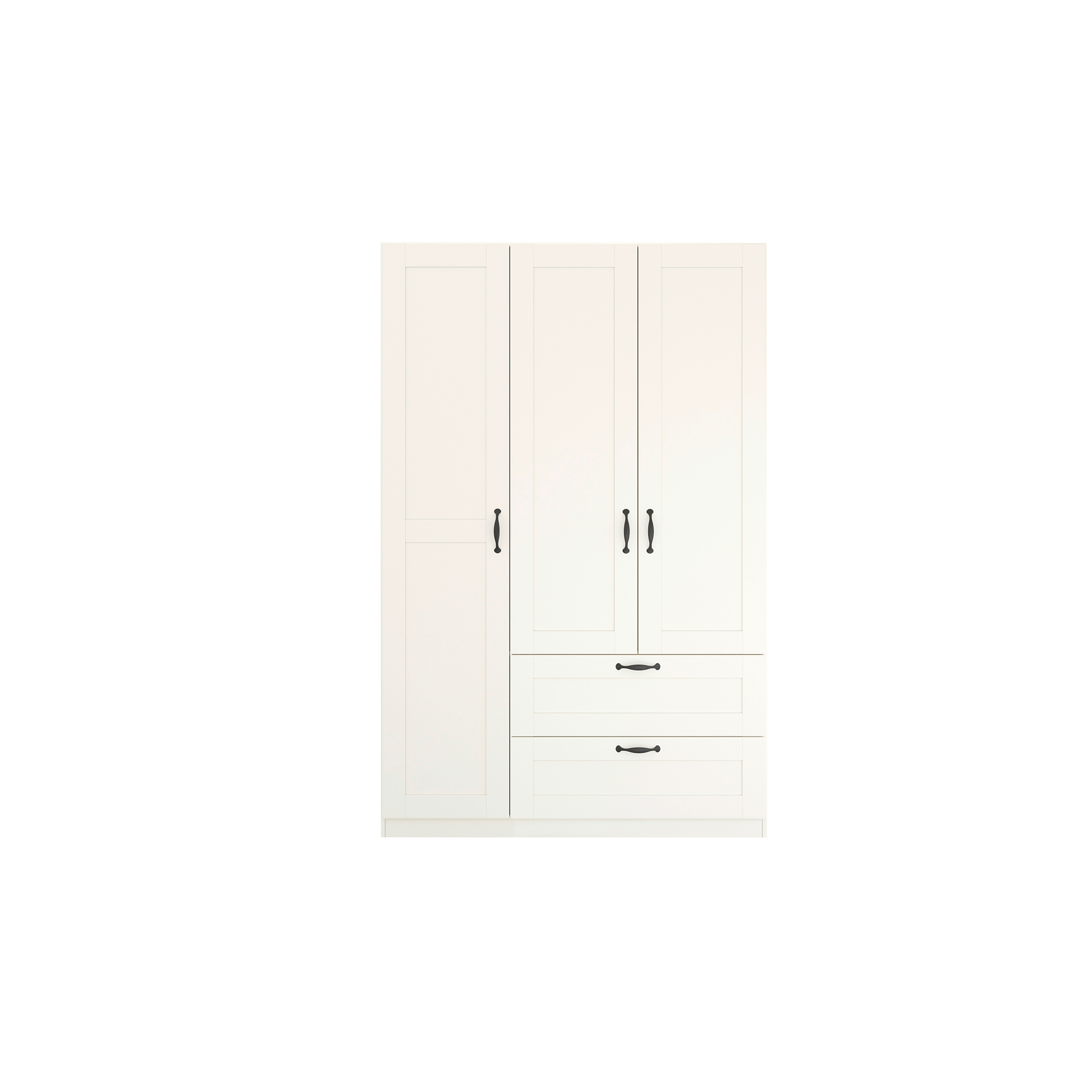 Drehtürenschrank ROMAN SPIN 3-türig Weiß 54*136*210 Drehtürenschrank ROMAN SPIN 3-türig Weiß 54*136*210