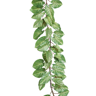 Kunstpflanze Caladium Girlande Grün-Gelb Kunstpflanze Caladium Girlande Grün-Gelb