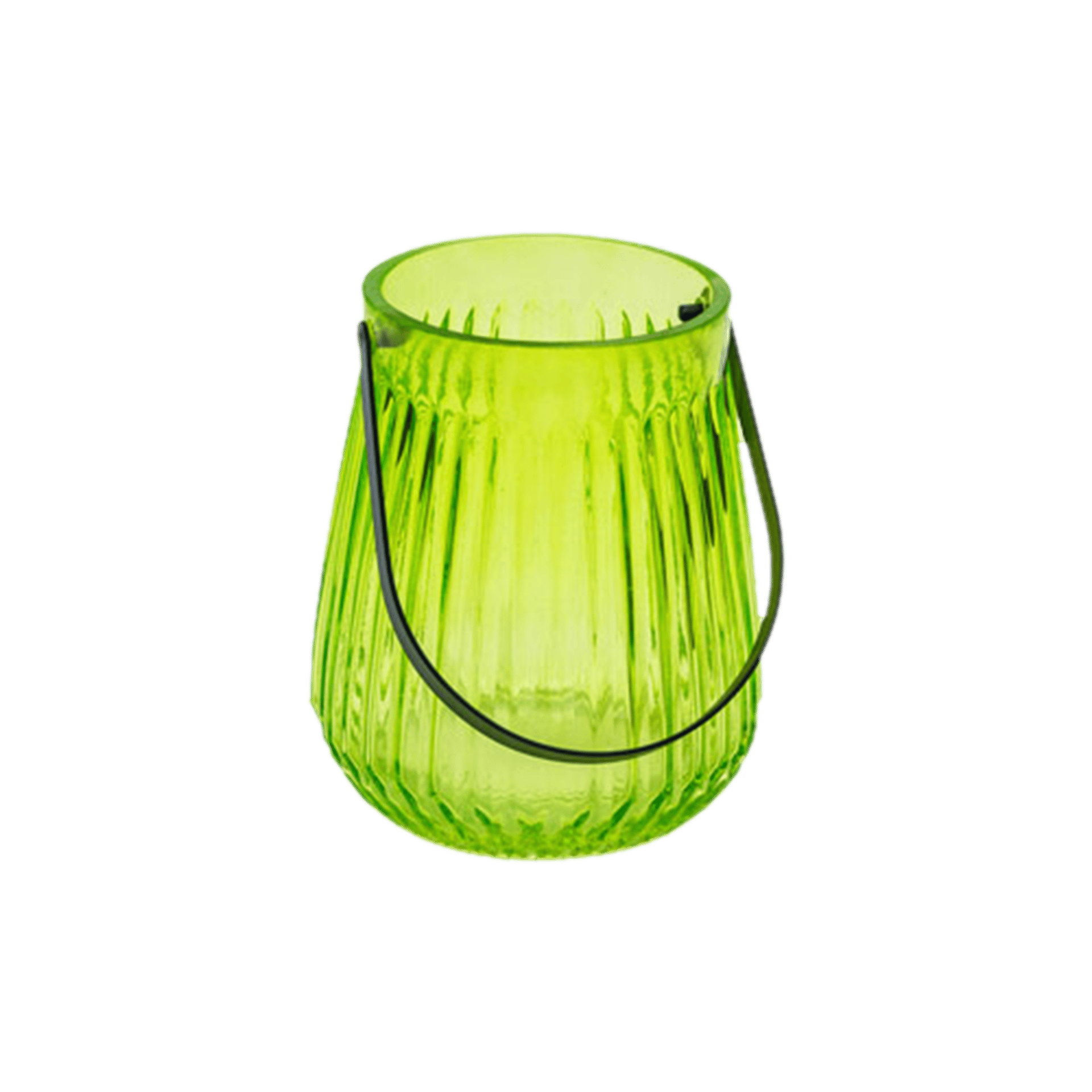 Laterne Stripes light green