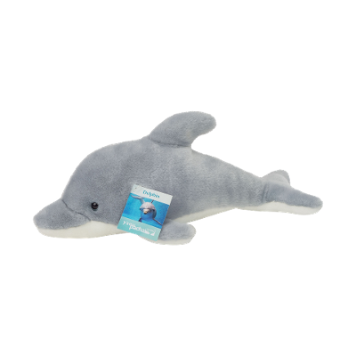 Plüschtier Delphin, ca. 35 cm Grau