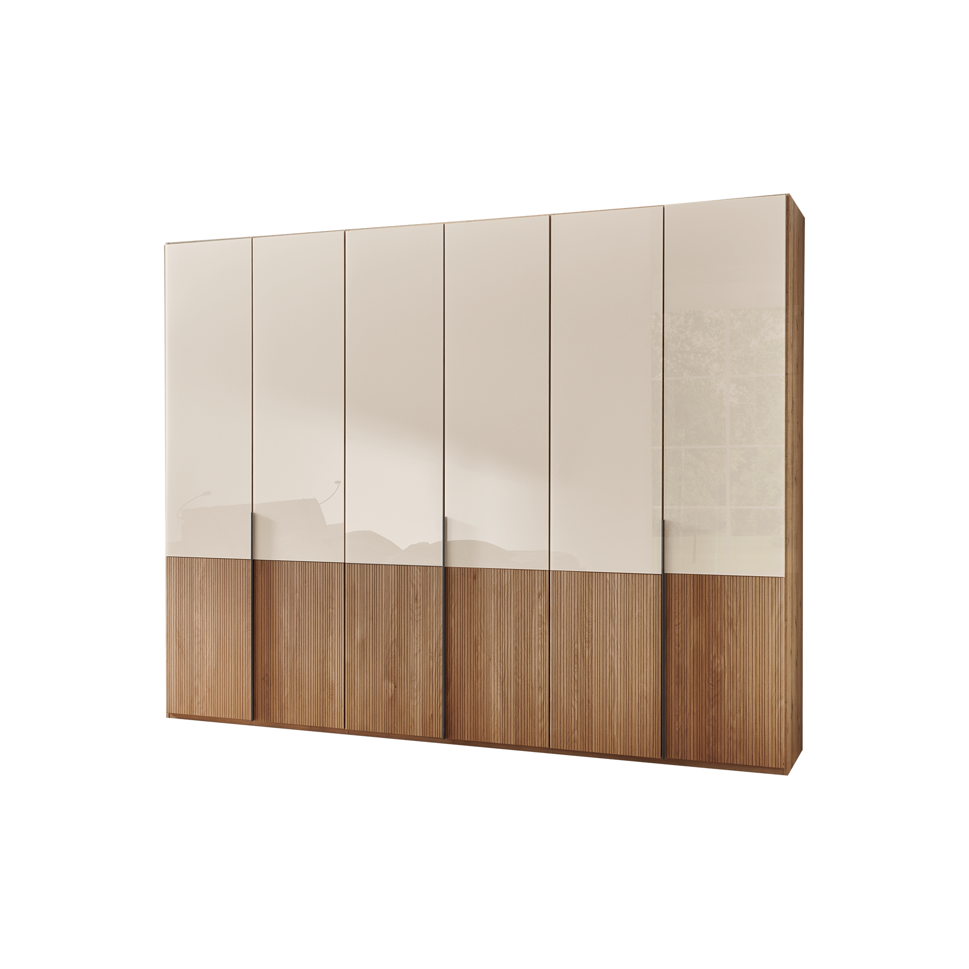 Collection H Drehtürenschrank Vivaldi 6-türig Eichefarben 58*300*216 Collection H Drehtürenschrank Vivaldi 6-türig Eichefarben 58*300*216