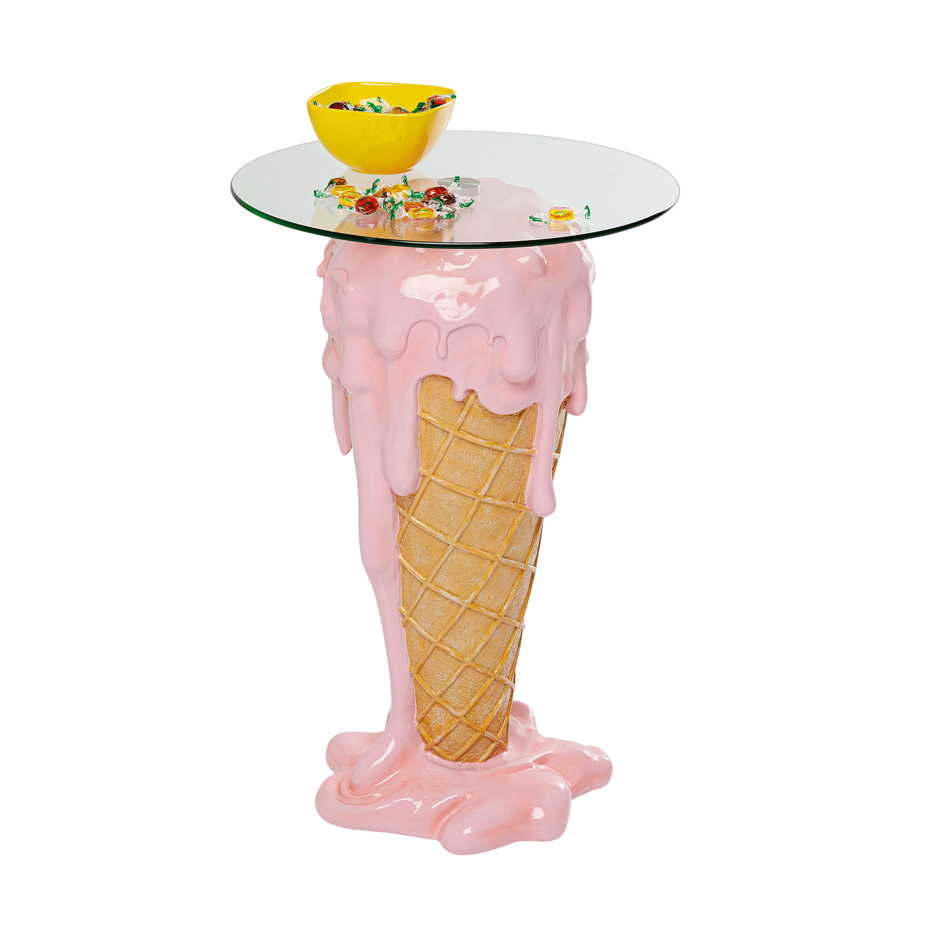 Kare Beistelltisch Icecream Rosa