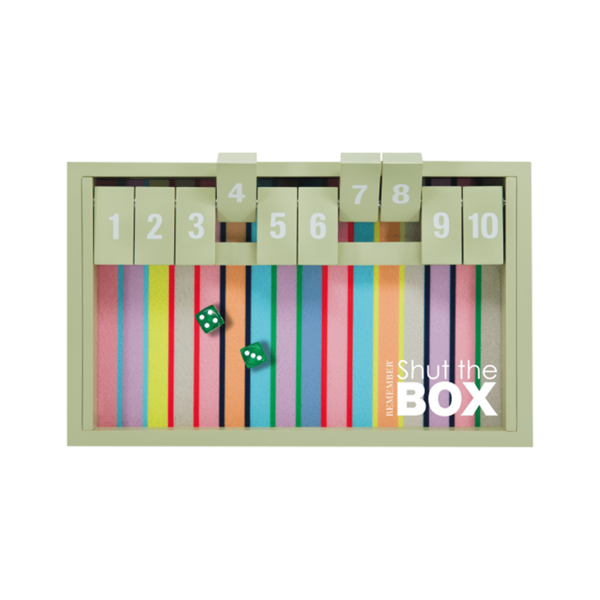 Spiel Shut the Box Bunt