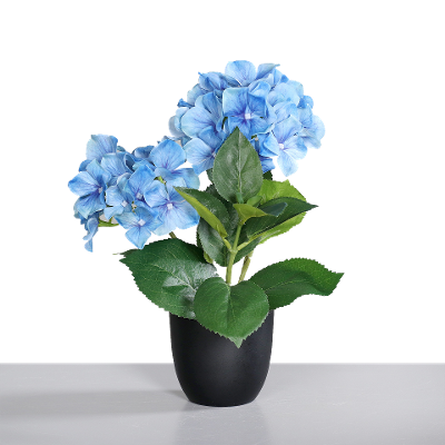 Kunstblume Hortensie Blau