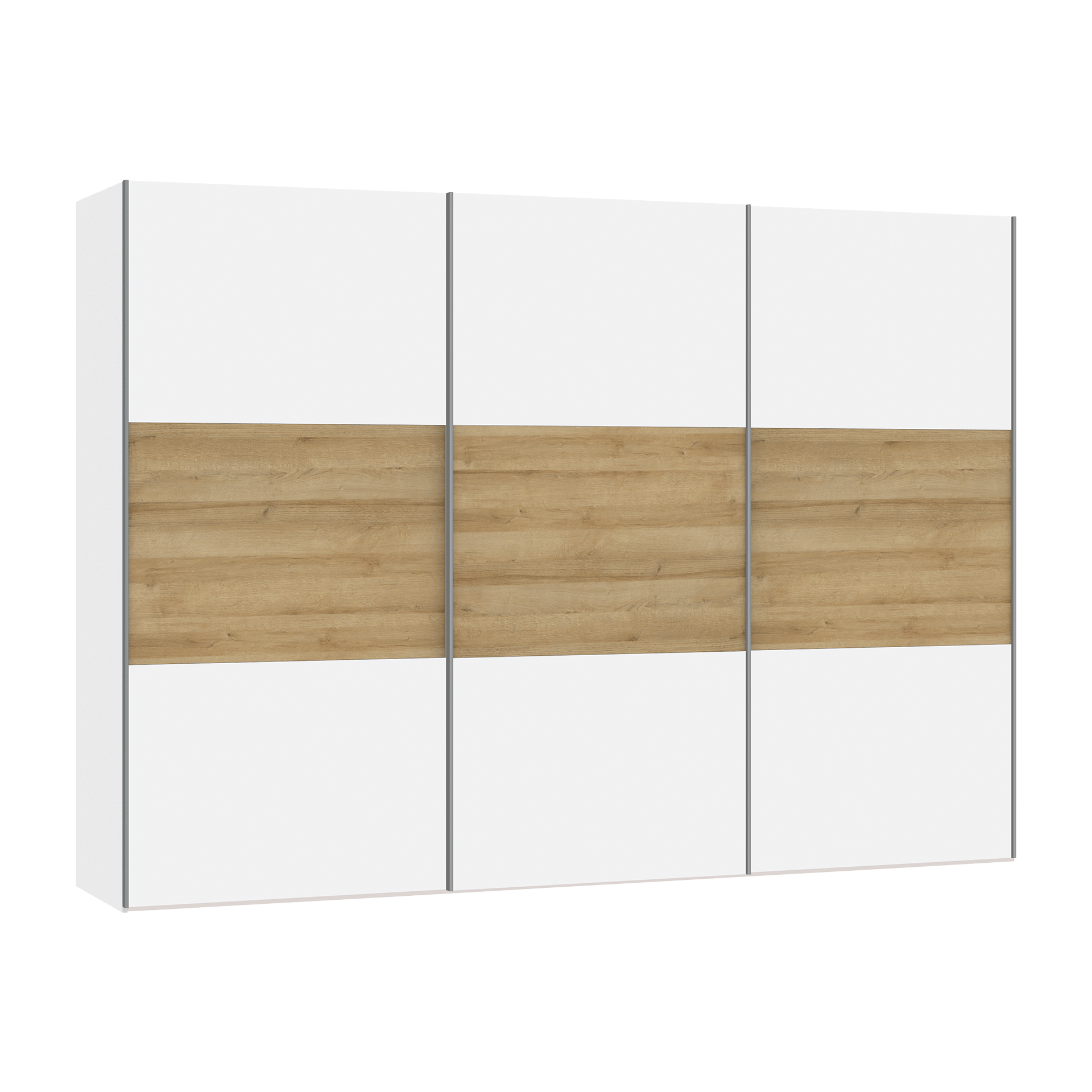Schwebetürenschrank Lillo Weiß 58.5*303*220