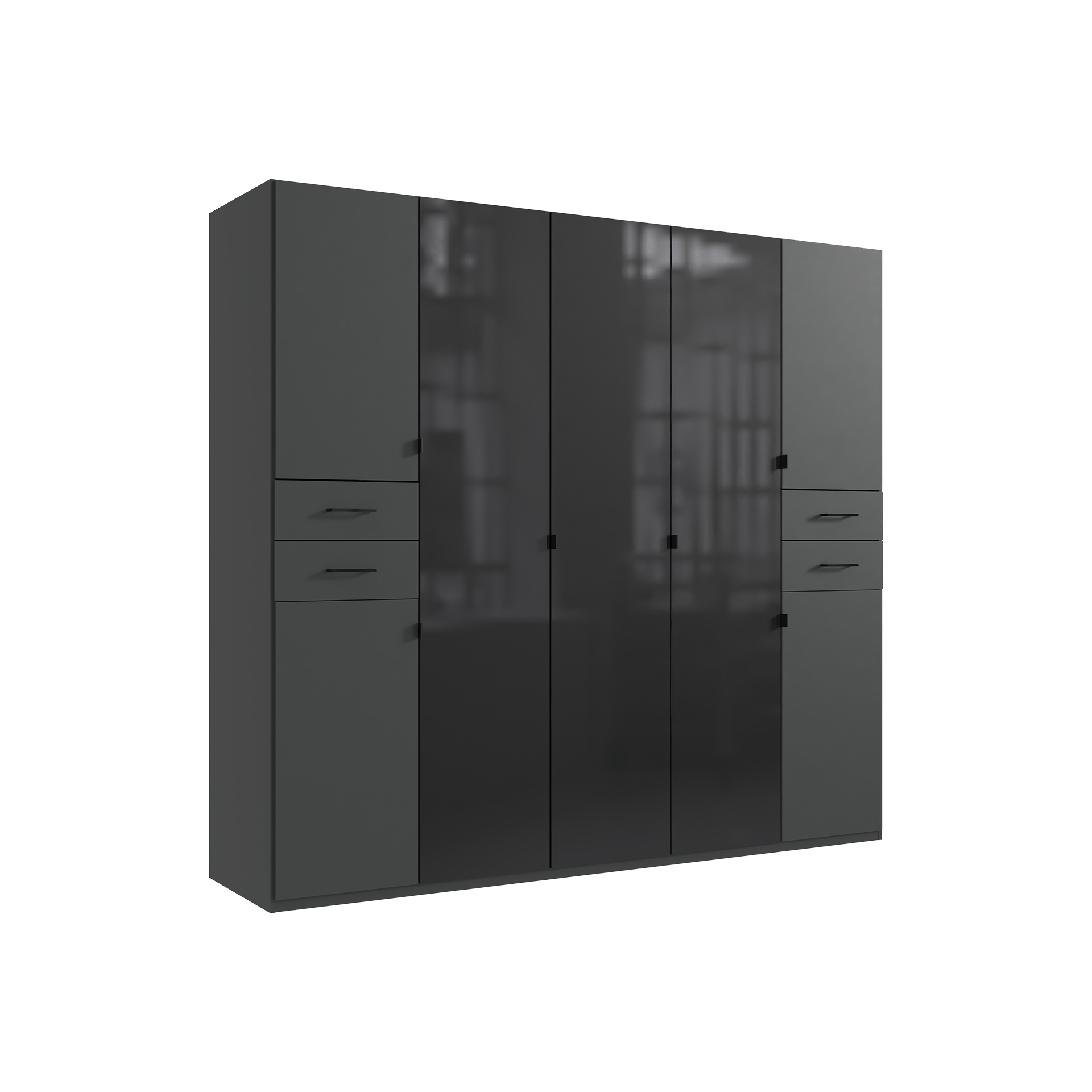 Drehtürenschrank Dessau Grau 58*225*208 Drehtürenschrank Dessau Grau 58*225*208