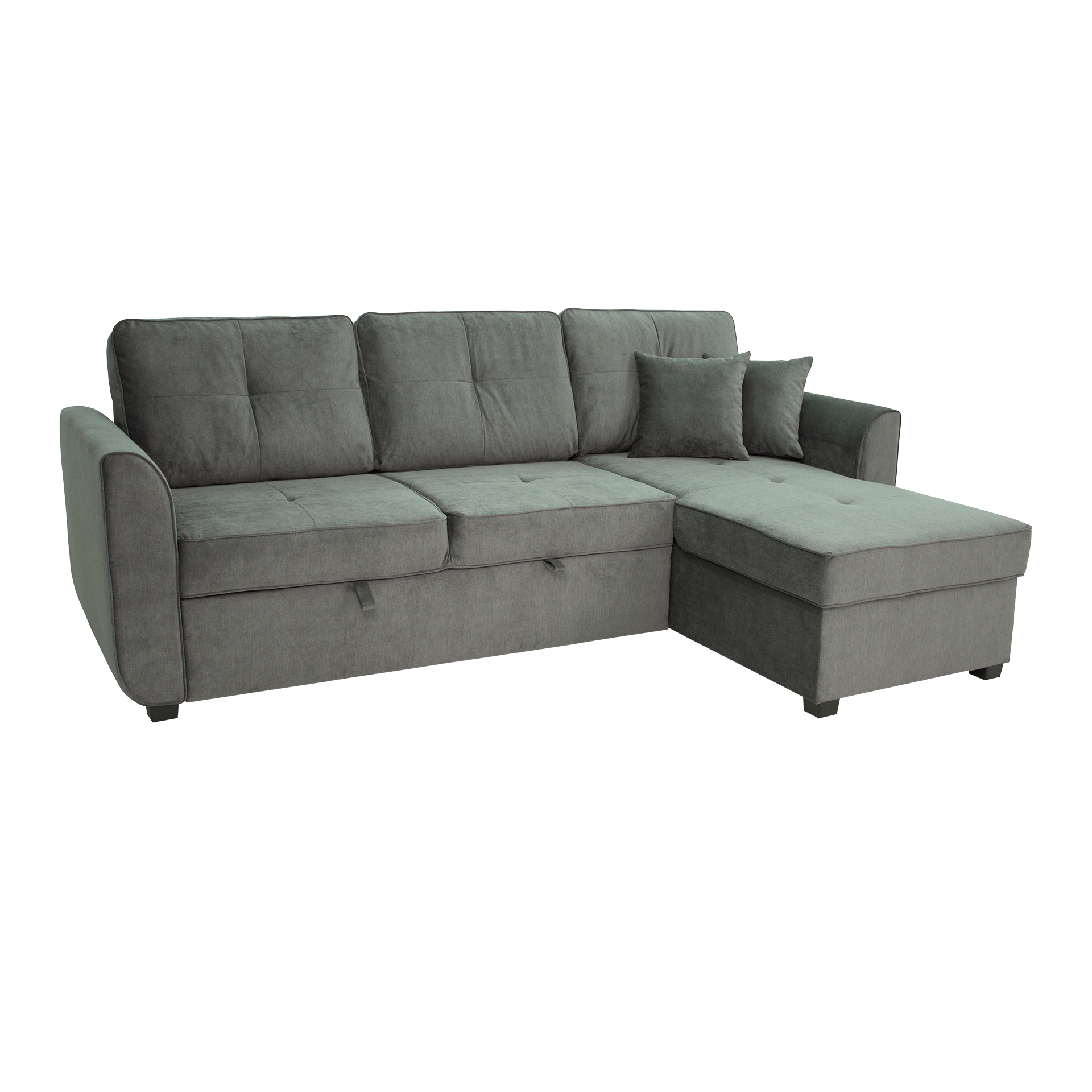 Ecksofa Konstanz mit Schlaffunktion und Bettkasten Anthrazit Ecksofa Konstanz mit Schlaffunktion und Bettkasten Anthrazit