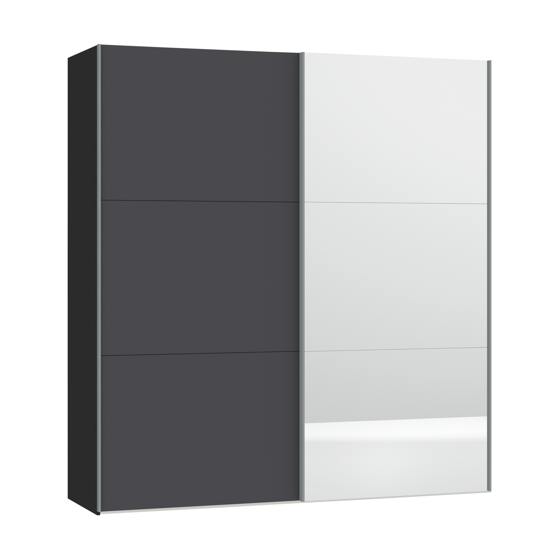 Schwebetürenschrank Liah Schwarz 58.5*203*220