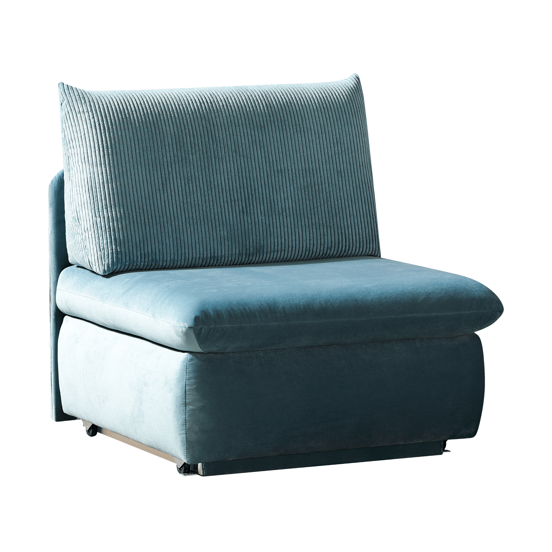 Inovationi Schlafsessel Etienne Cord Bezug Hellblau