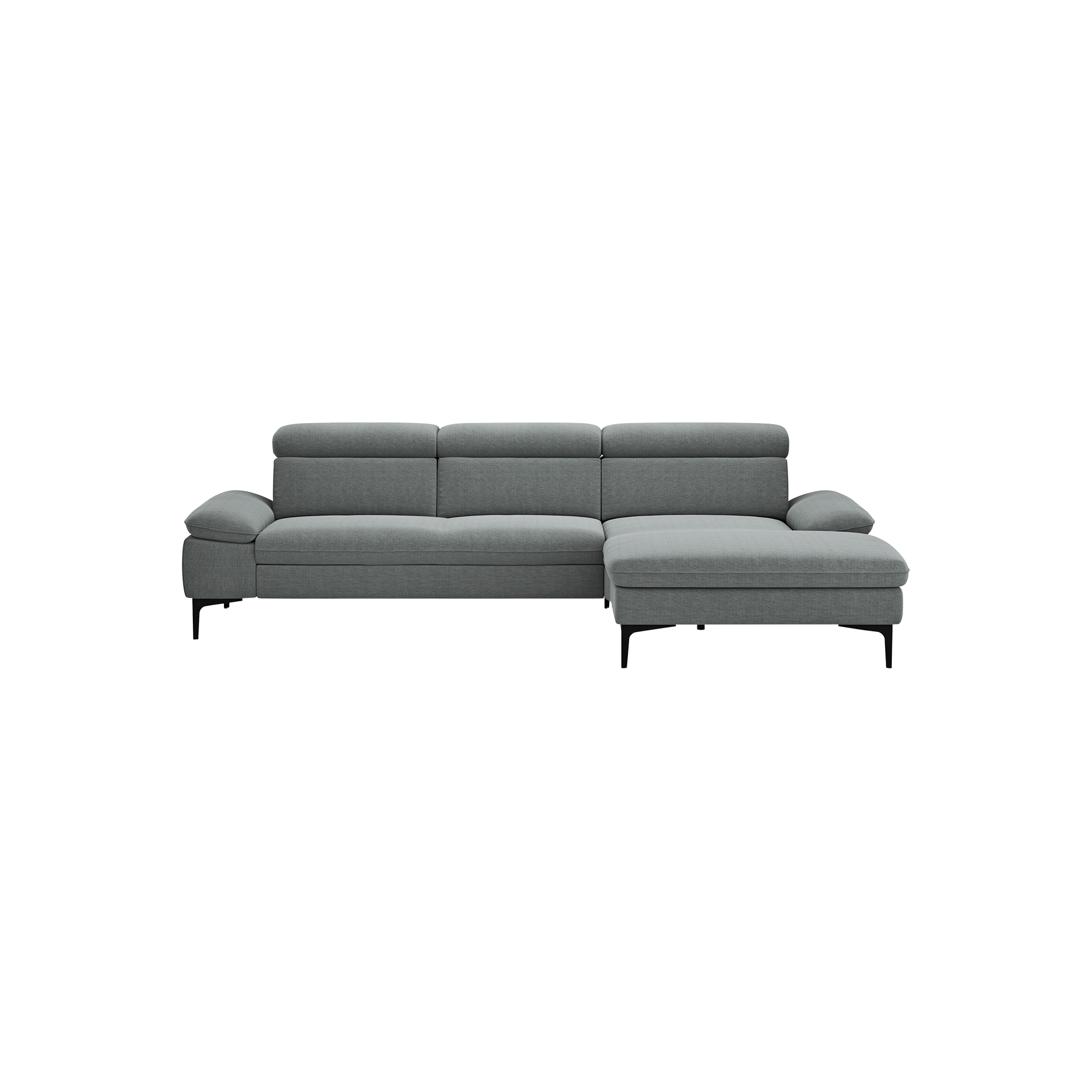 Global wohnen Ecksofa Felipa Plump Rücken echt, Kopfteilverstellung Global wohnen Ecksofa Felipa Plump Rücken echt, Kopfteilverstellung