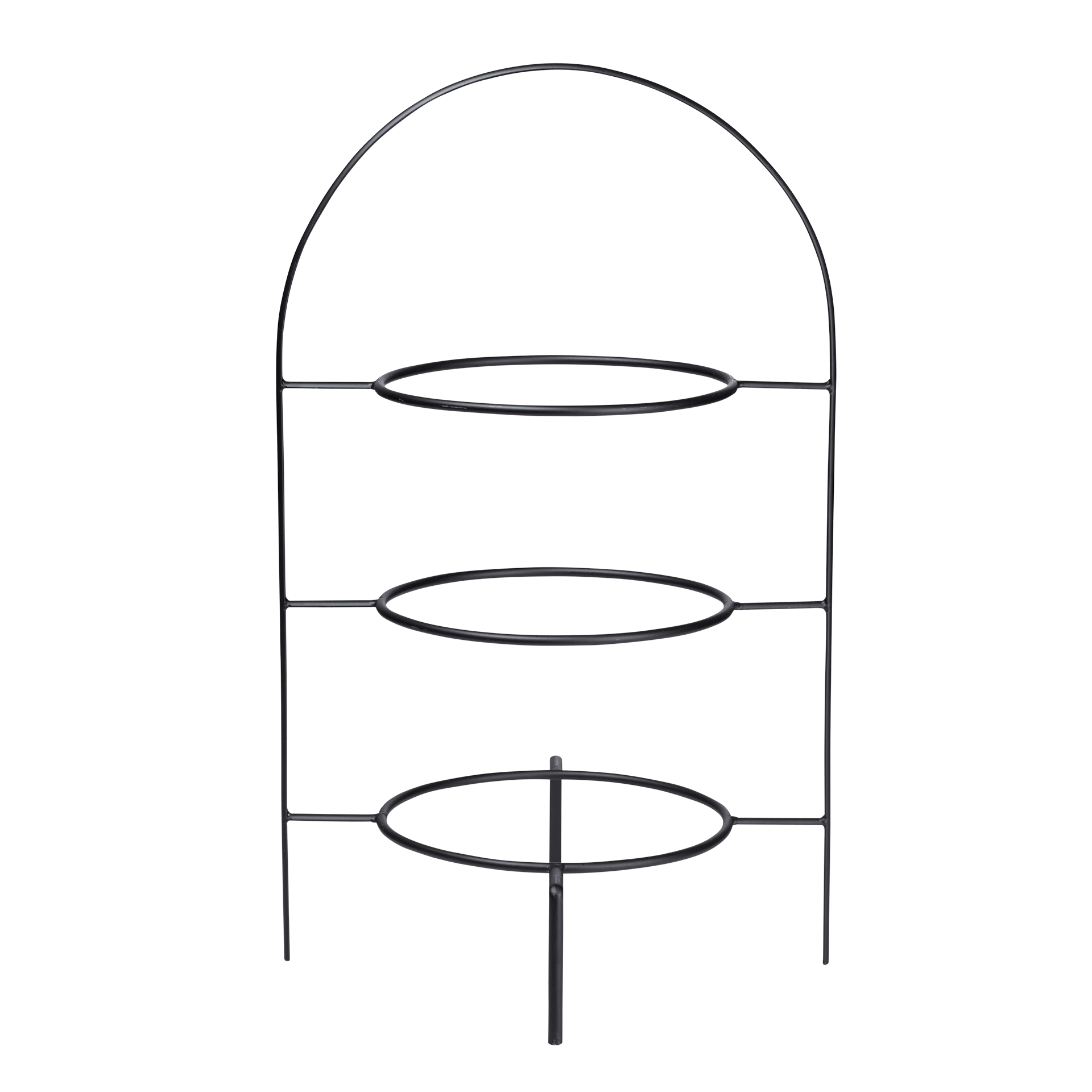 Etagere schwarz matt