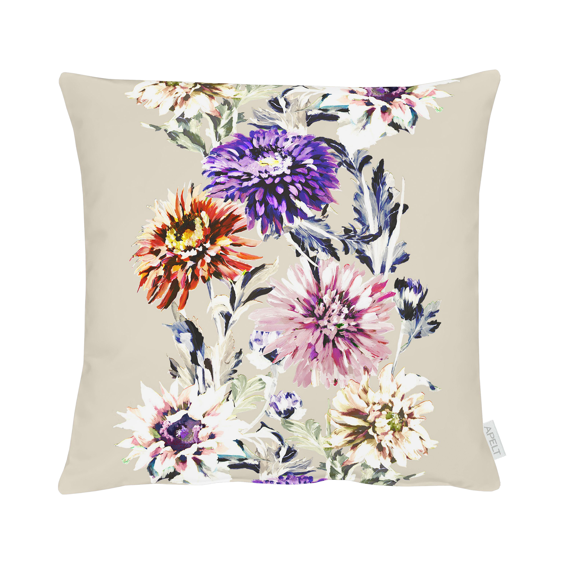 Kissen Herbstblumentraum Mehrfarbig 48x48cm