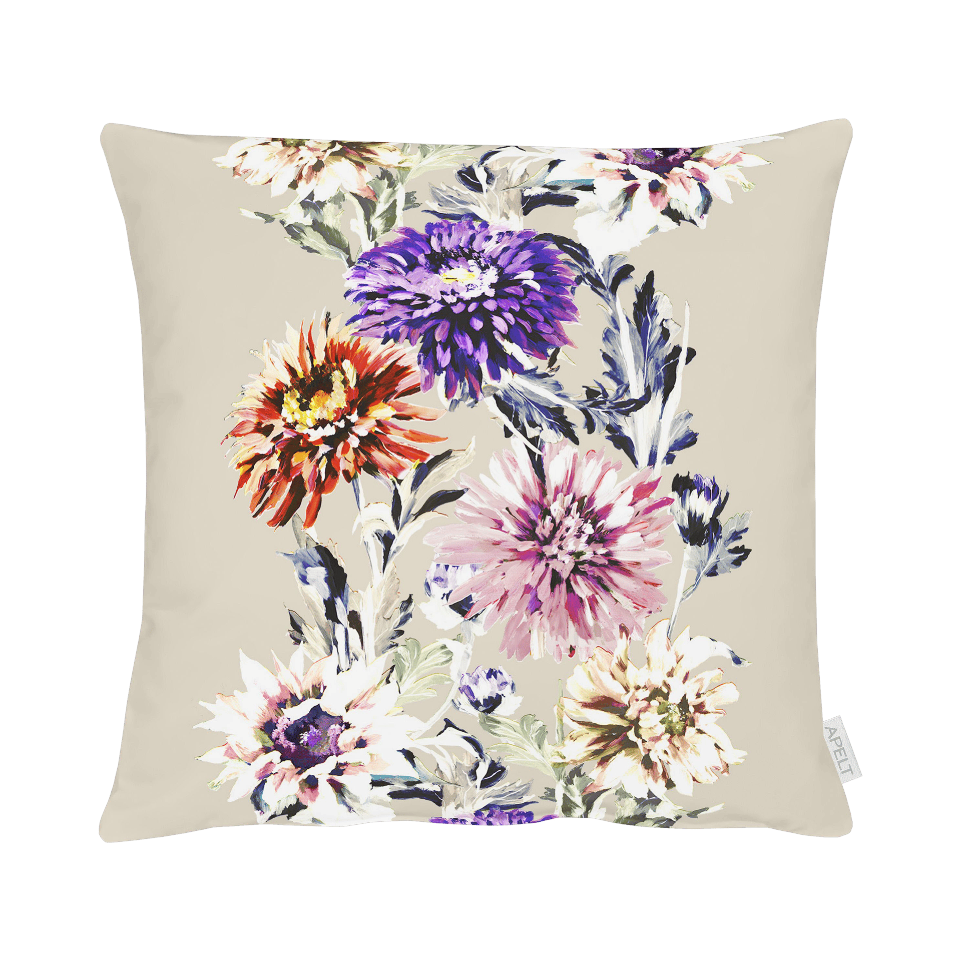 Kissen Herbstblumentraum Mehrfarbig 48x48cm