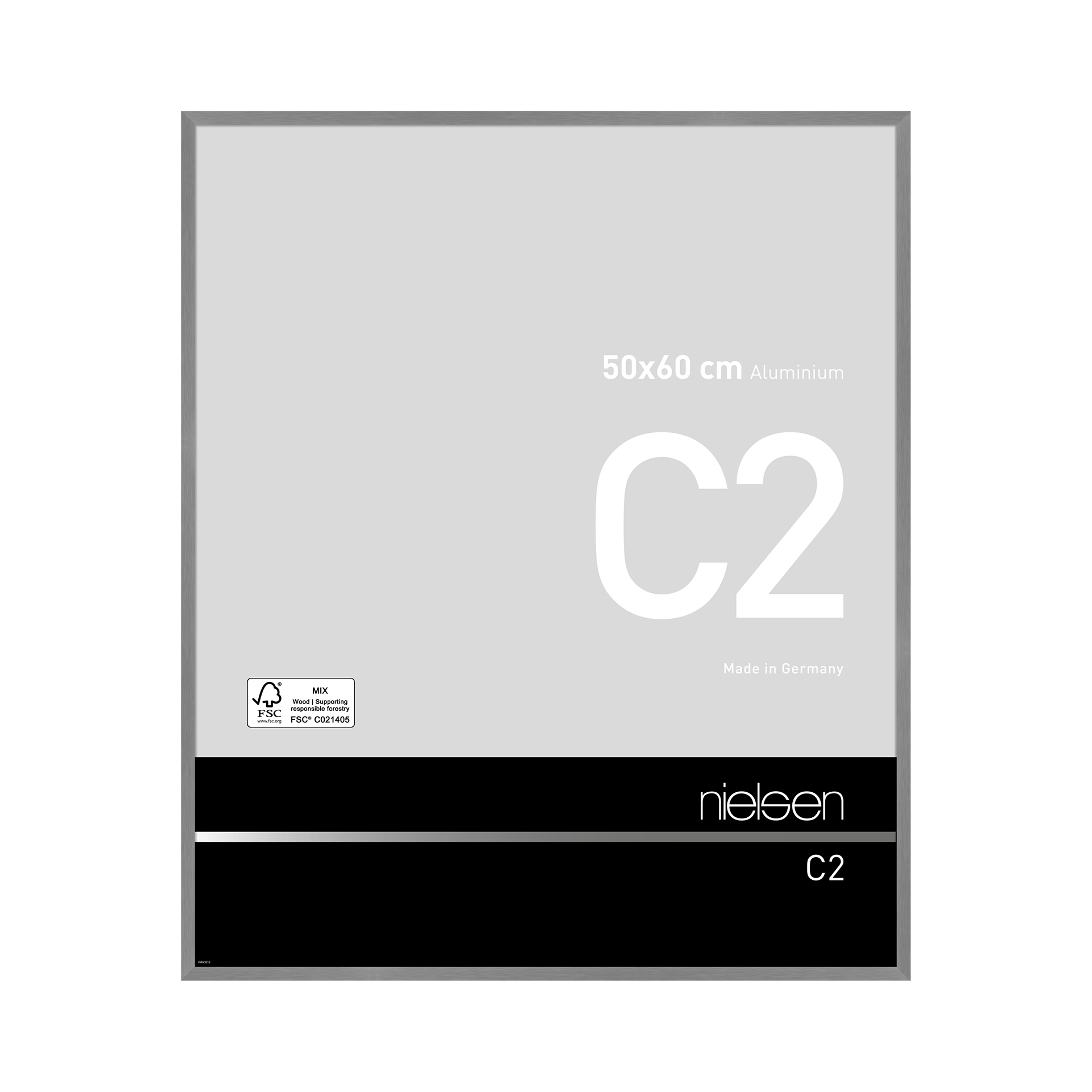 Bilderrahmen C2 Grau Stucktur matt