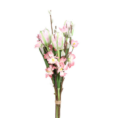Kunstblume Frühjahrs-Bündel Rose