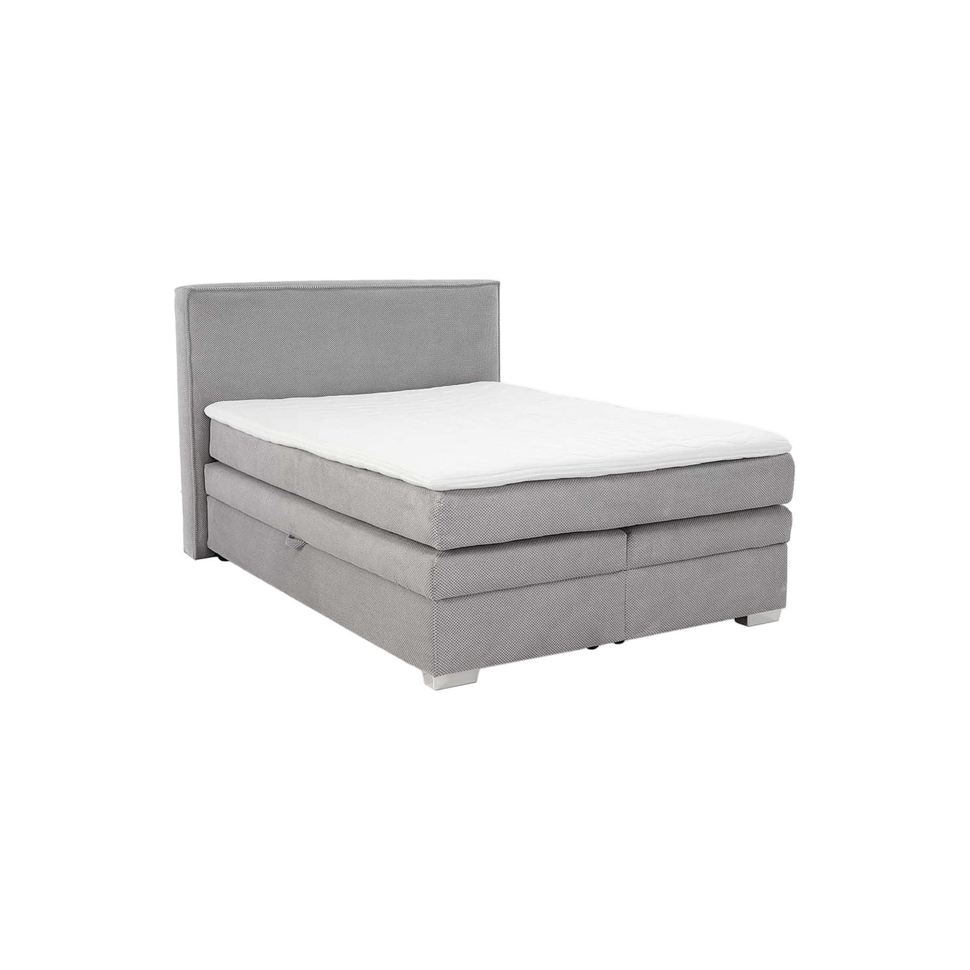 Boxspringbett Ariane Grau 140x200 cm Boxspringbett Ariane Grau 140x200 cm