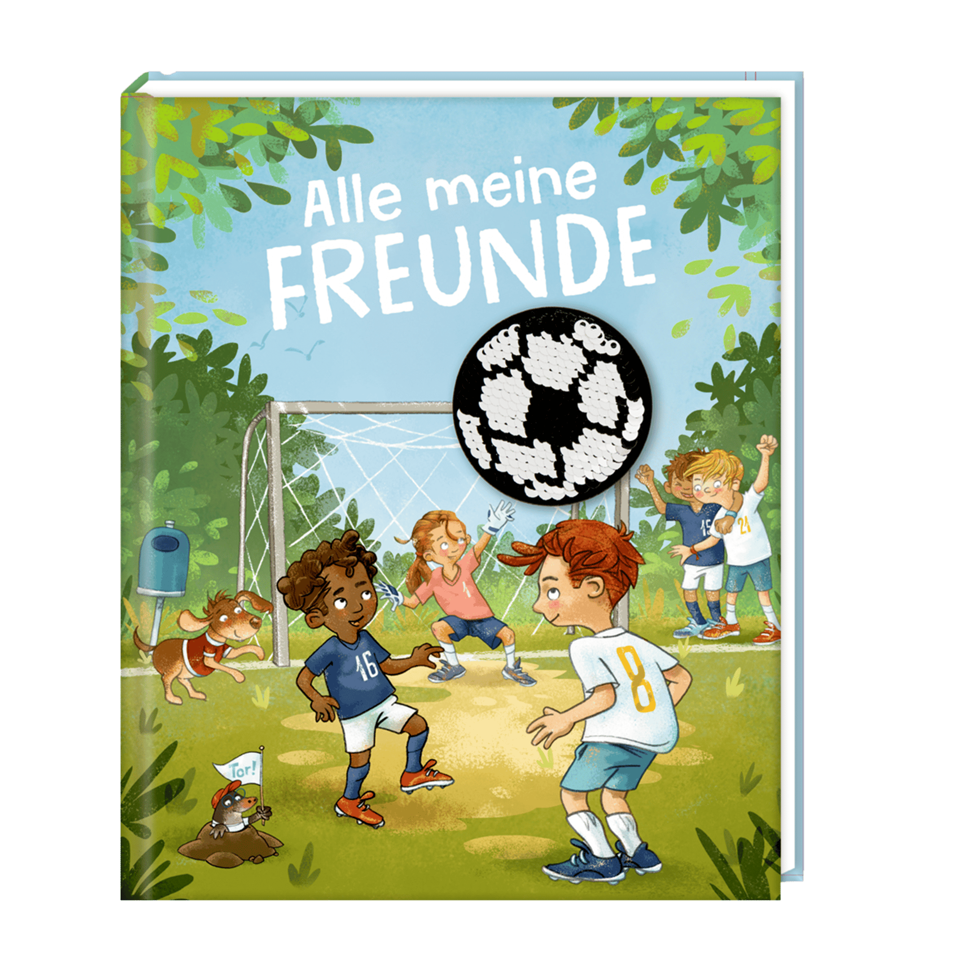 Buch Auf dem Fußballplatz - Freundebuch Mehrfarbig