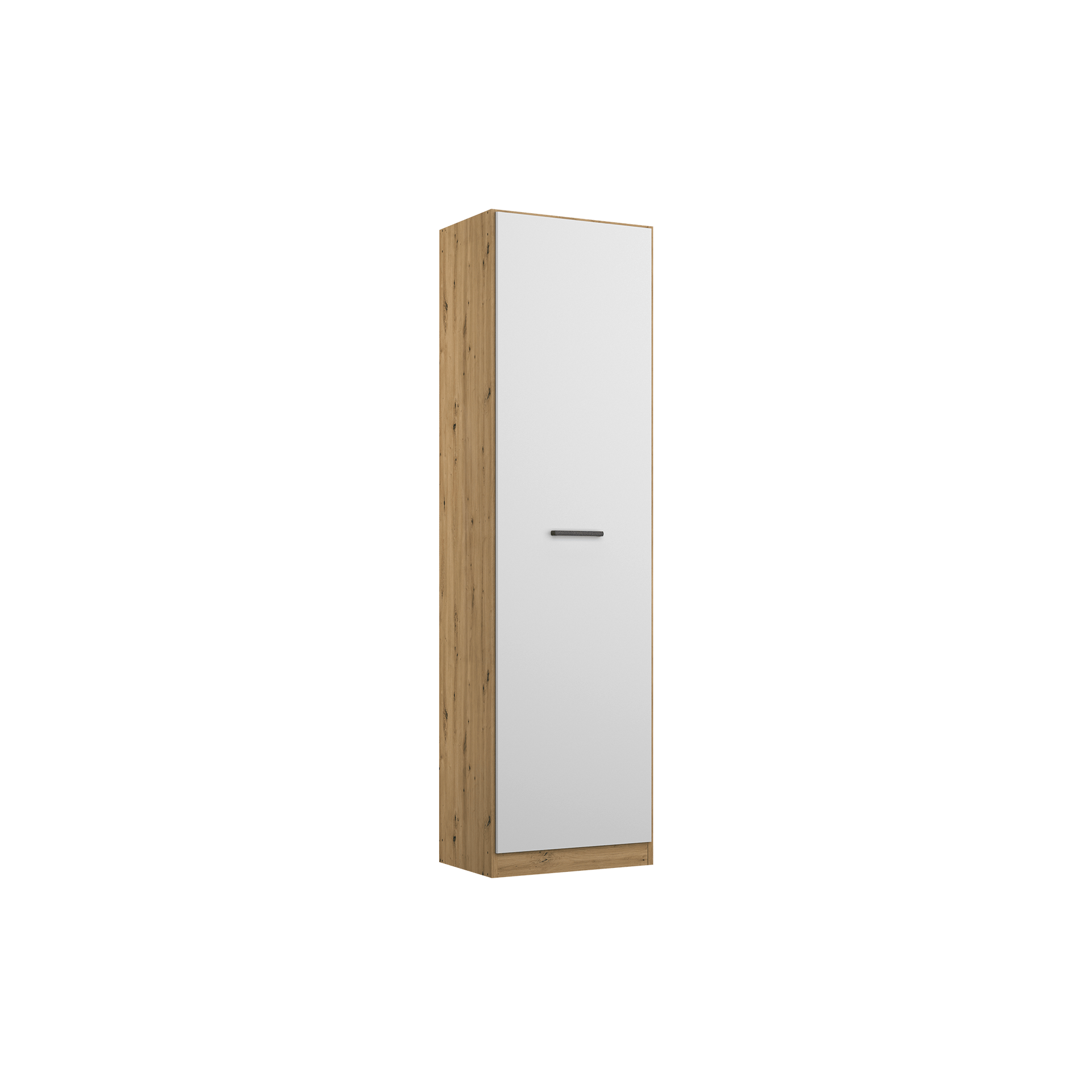 Drehtürenschrank Multiform 1-türig Weiß 54*47*210 Drehtürenschrank Multiform 1-türig Weiß 54*47*210