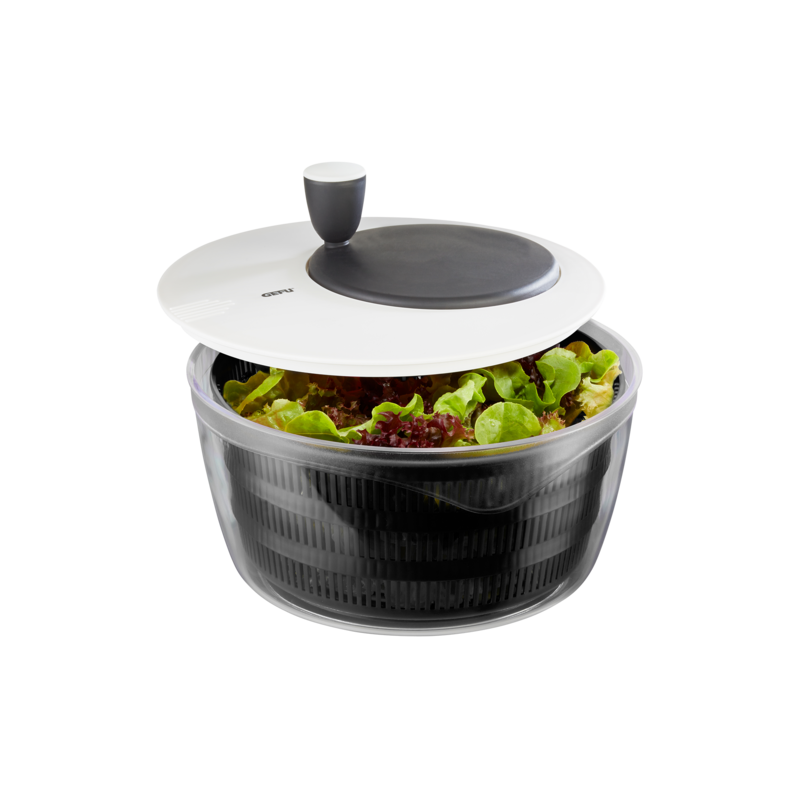 Gefu Salatschleuder Rotare Schwarz-Silber