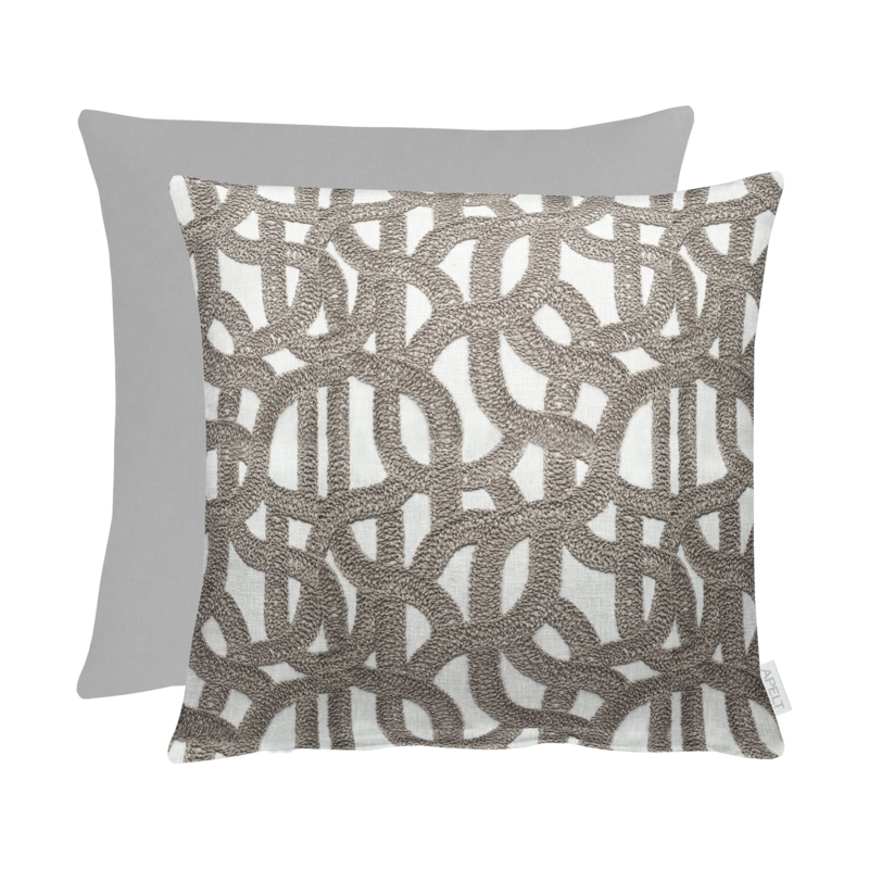 Kissen Rafia Grau 45x45cm Kissen Rafia Grau 45x45cm