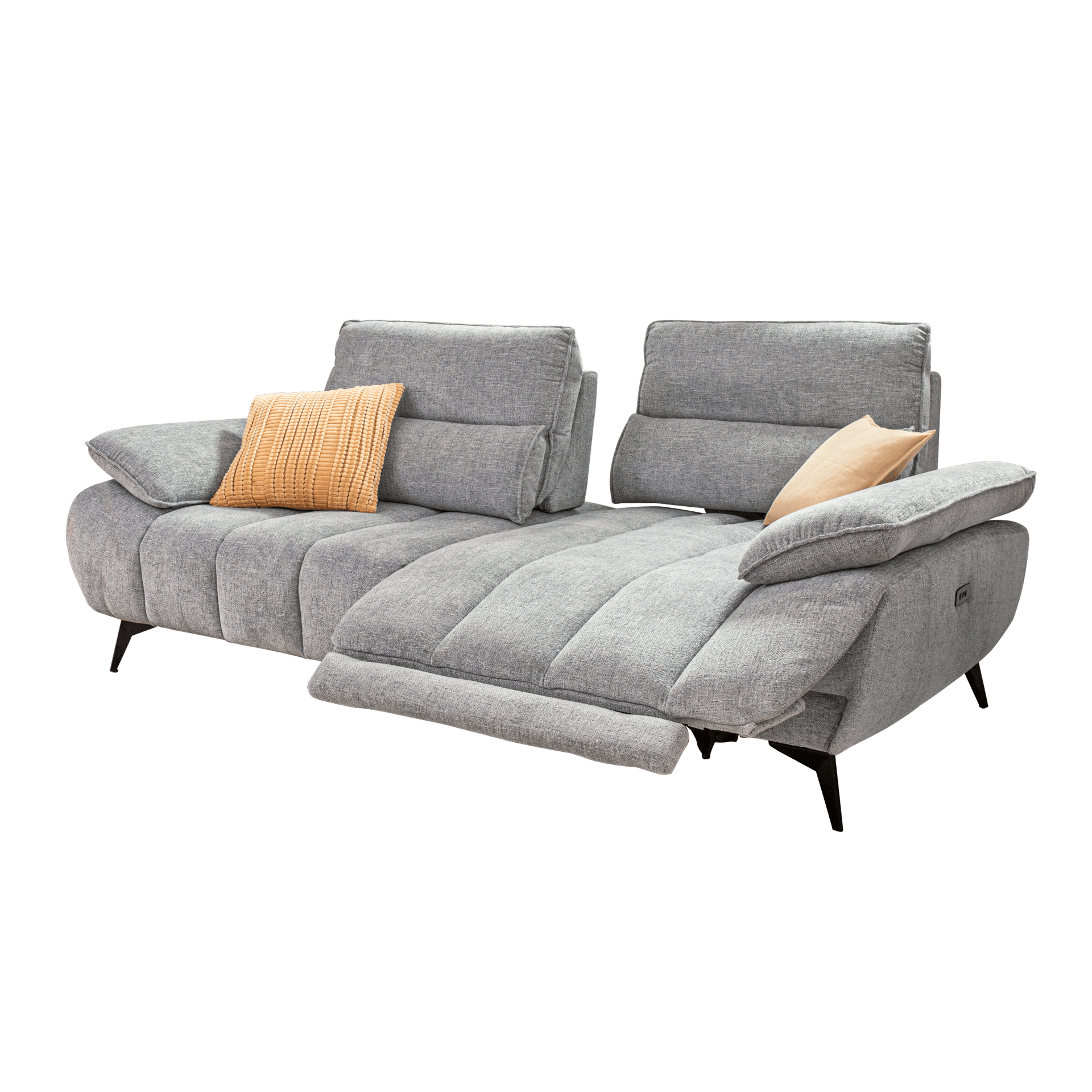Francesca Garibaldi Sofa 3-Sitzer Sonja Bezug Grau Rückenlehne manuell verstellbar, Fußteil motorisch verstellbar, beidseitig Francesca Garibaldi Sofa 3-Sitzer Sonja Bezug Grau Rückenlehne manuell verstellbar, Fußteil motorisch verstellbar, beidseitig