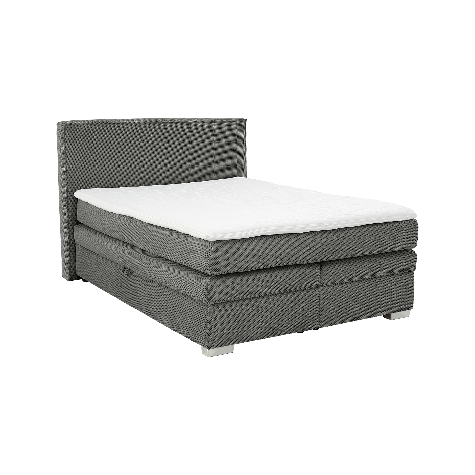 Boxspringbett Ariane Grau 140x200 cm Boxspringbett Ariane Grau 140x200 cm
