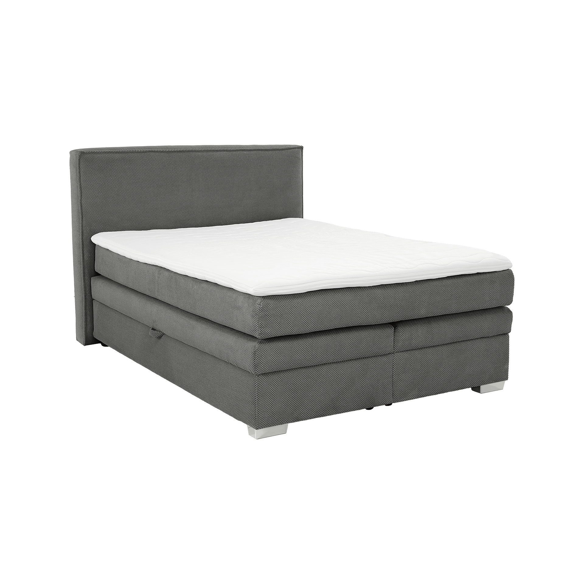 Boxspringbett Ariane Grau 140x200 cm Boxspringbett Ariane Grau 140x200 cm