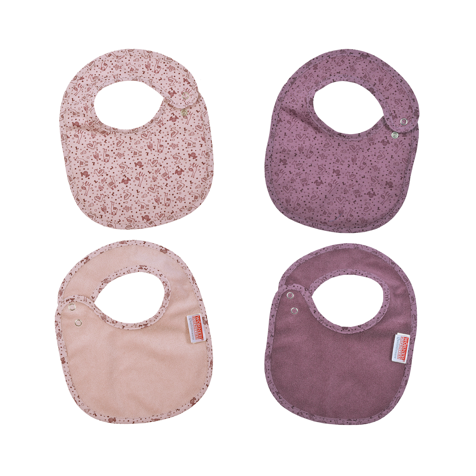 Lätzchen Lamas 2-teilig Rosa Lätzchen Lamas 2-teilig Rosa