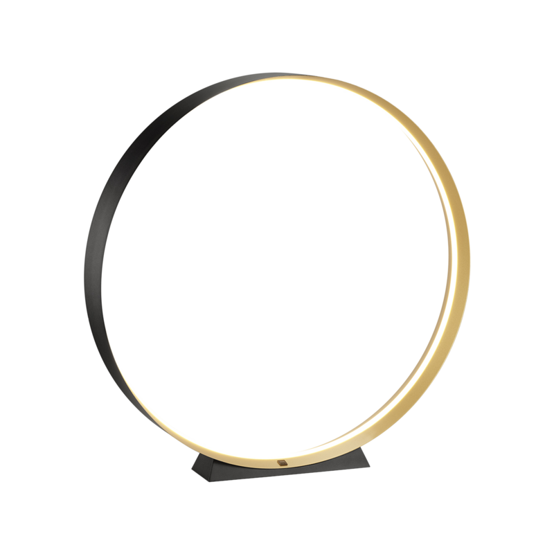 Stehleuchte LOOP Gold Schwarz