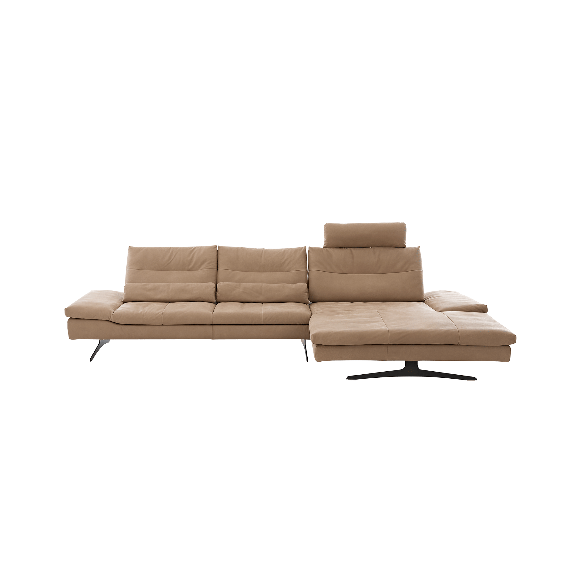 Ecksofa Senata Braun Sitzeinheit manuell verstellbar