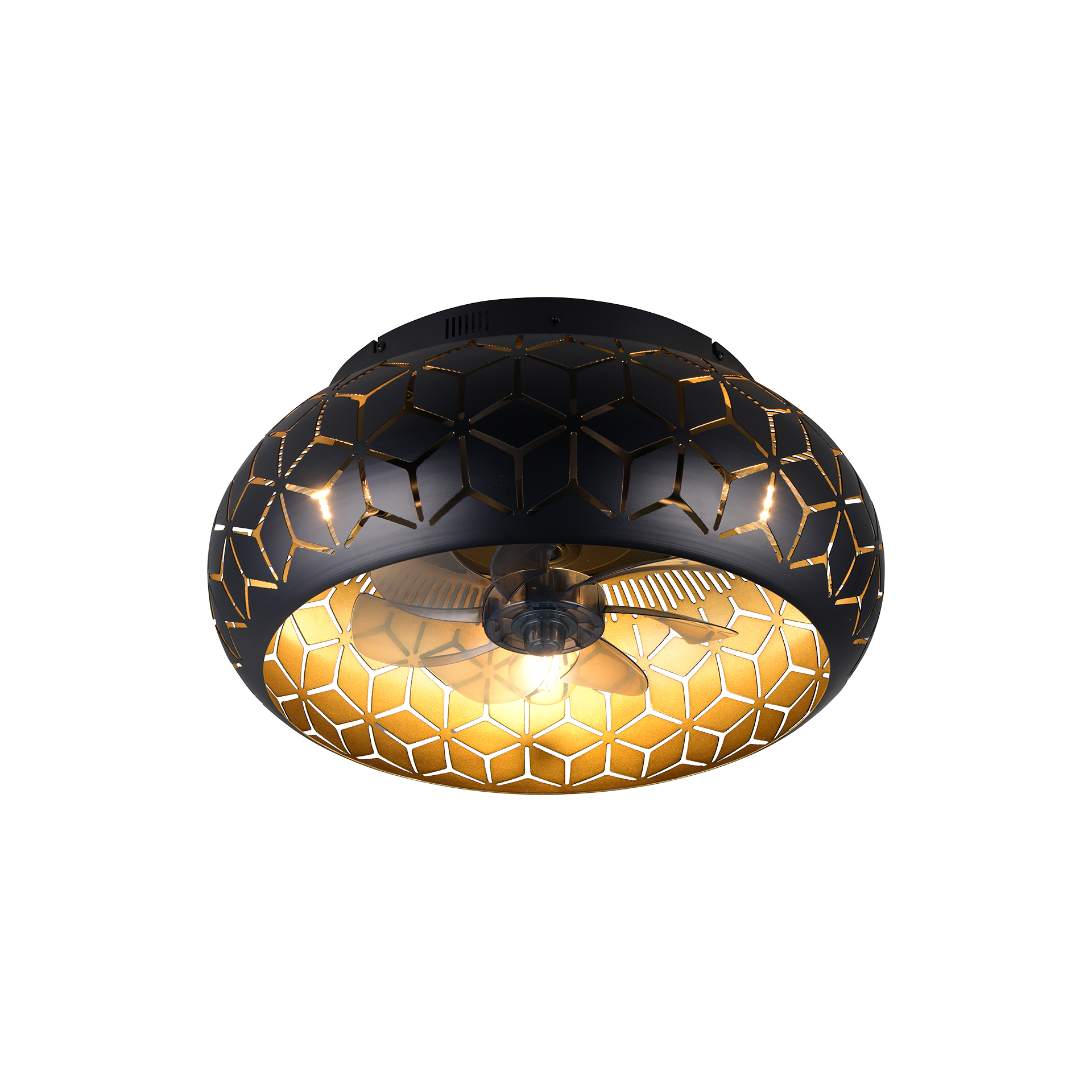Ventilator Bidar Schwarz-Gold
