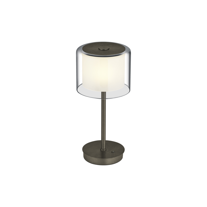 Tischleuchte KLARA Braun Bronze Silber Grau Tischleuchte KLARA Braun Bronze Silber Grau