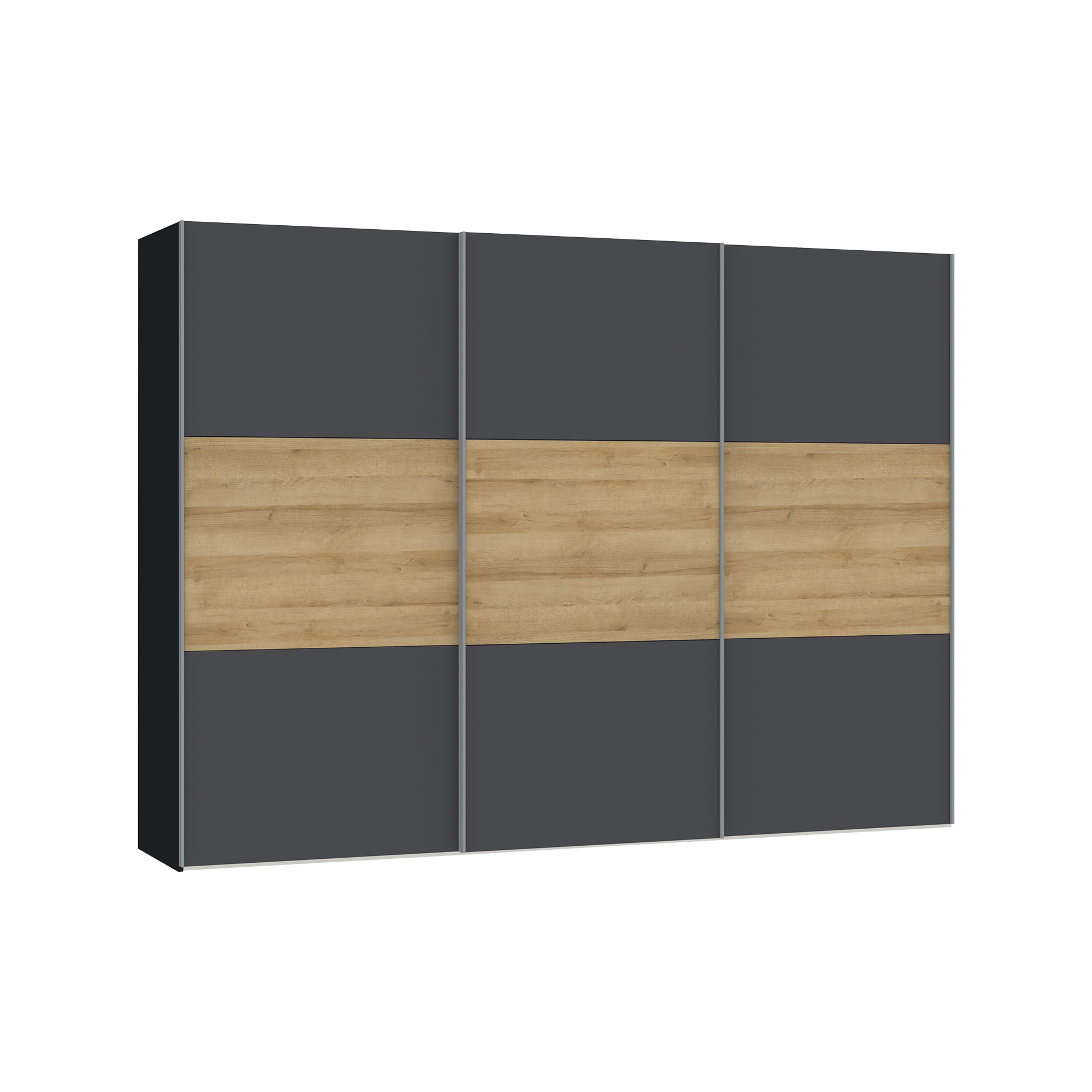 Schwebetürenschrank Loran Schwarz 59*303*220 Schwebetürenschrank Loran Schwarz 59*303*220