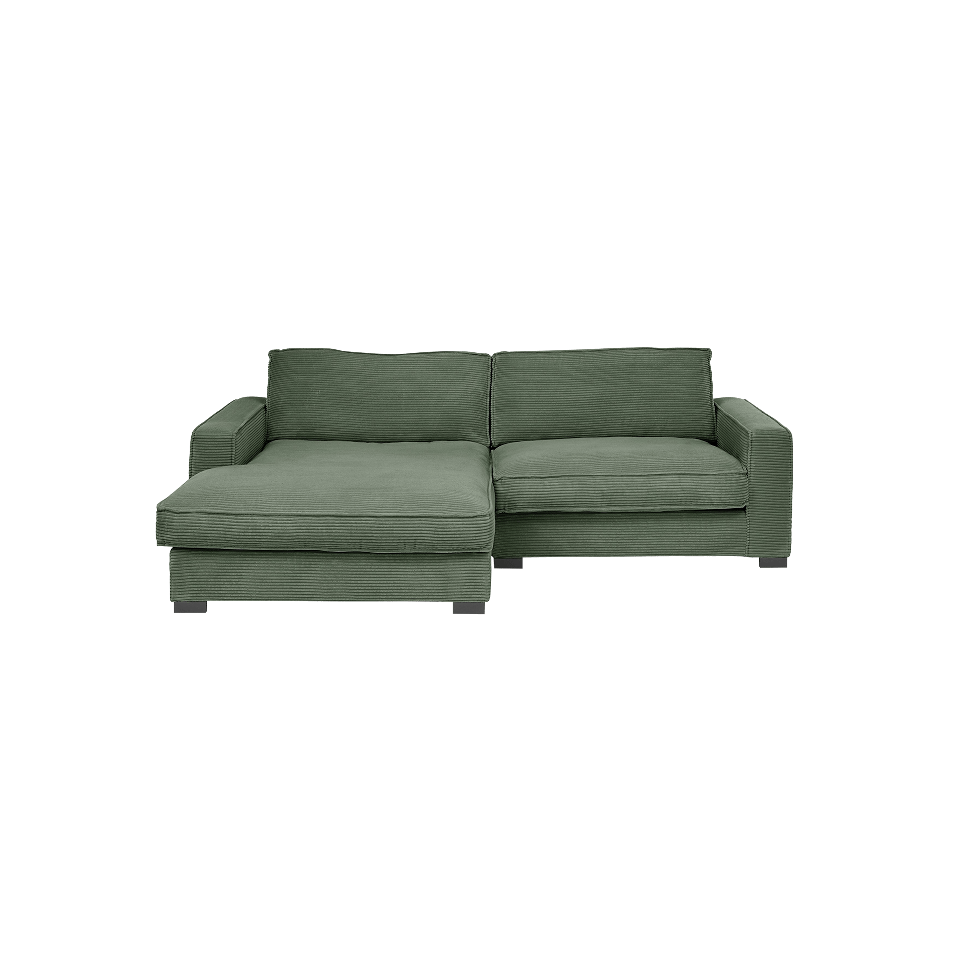 Ecksofa Happy Dunkelgrün