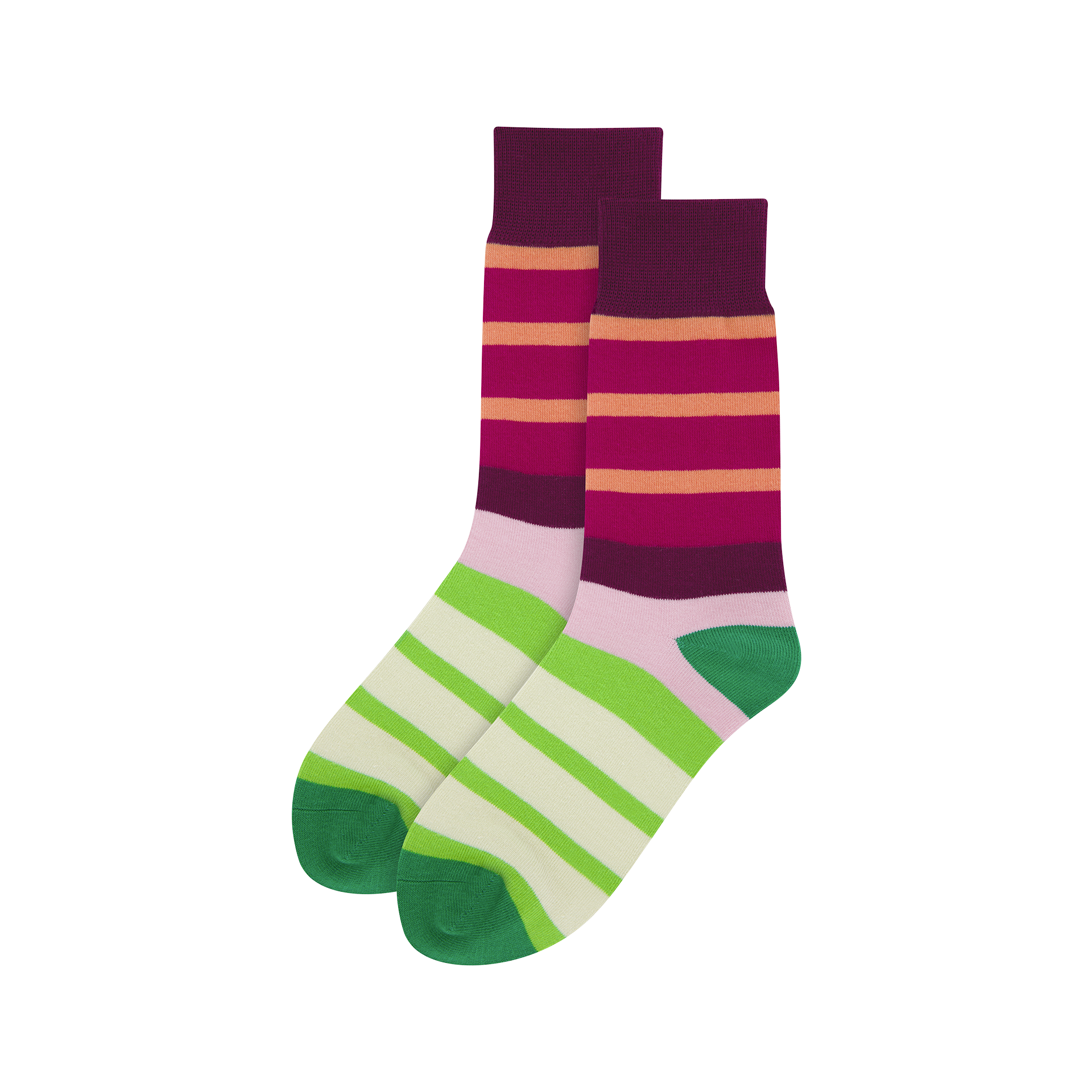 Socke Streifen Bunt