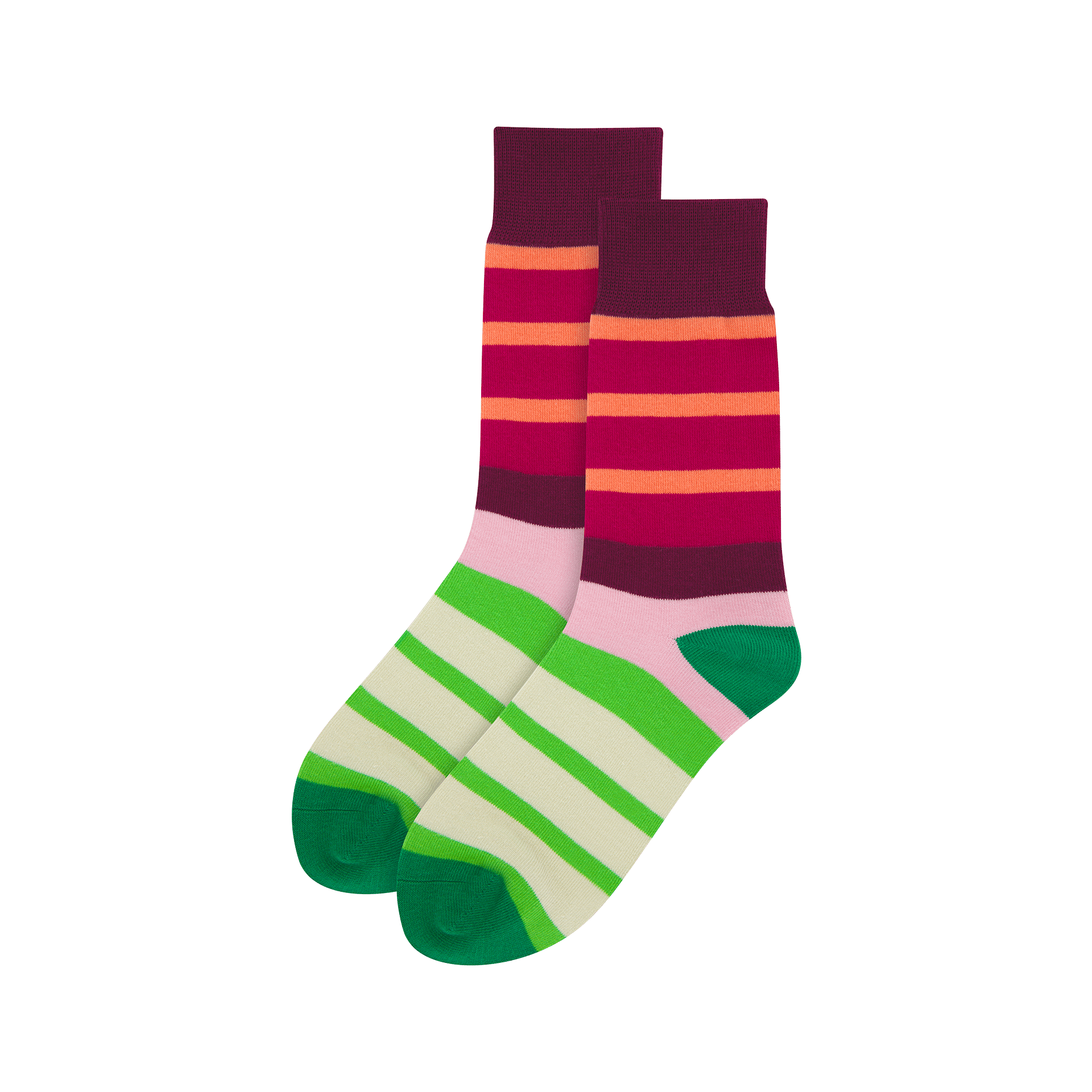 Socke Streifen Bunt