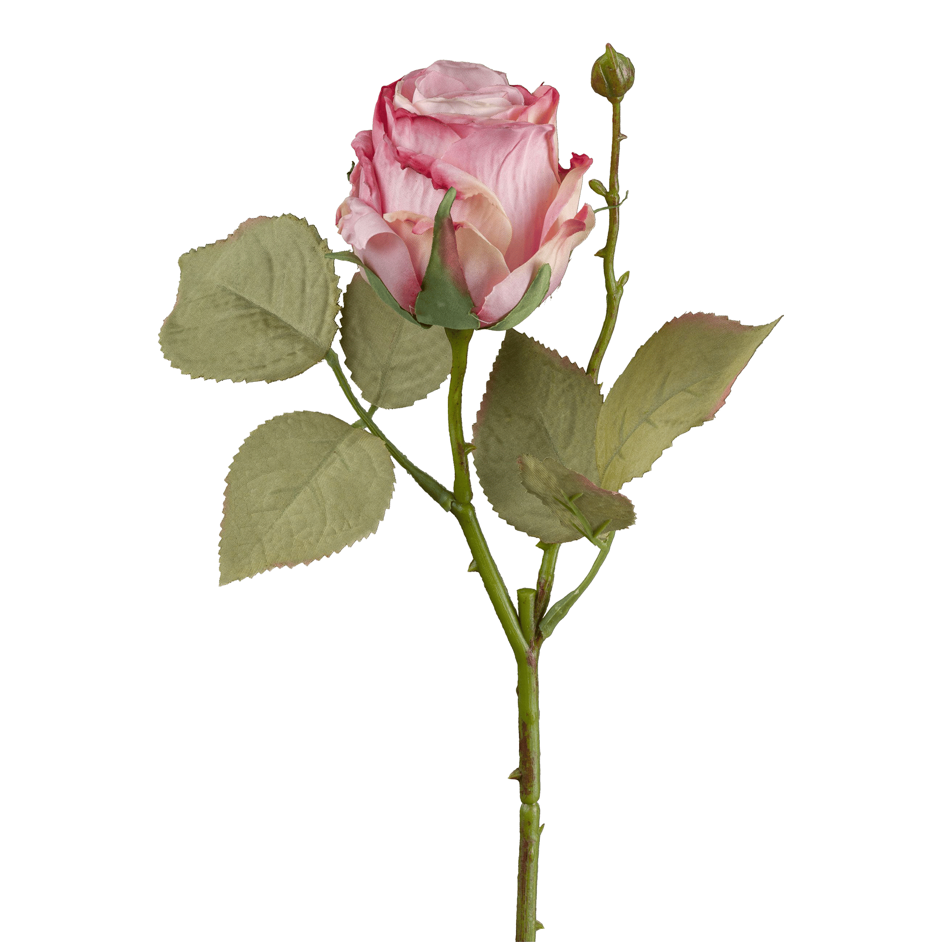 Kunstblume Vintagerose Dunkelrosa