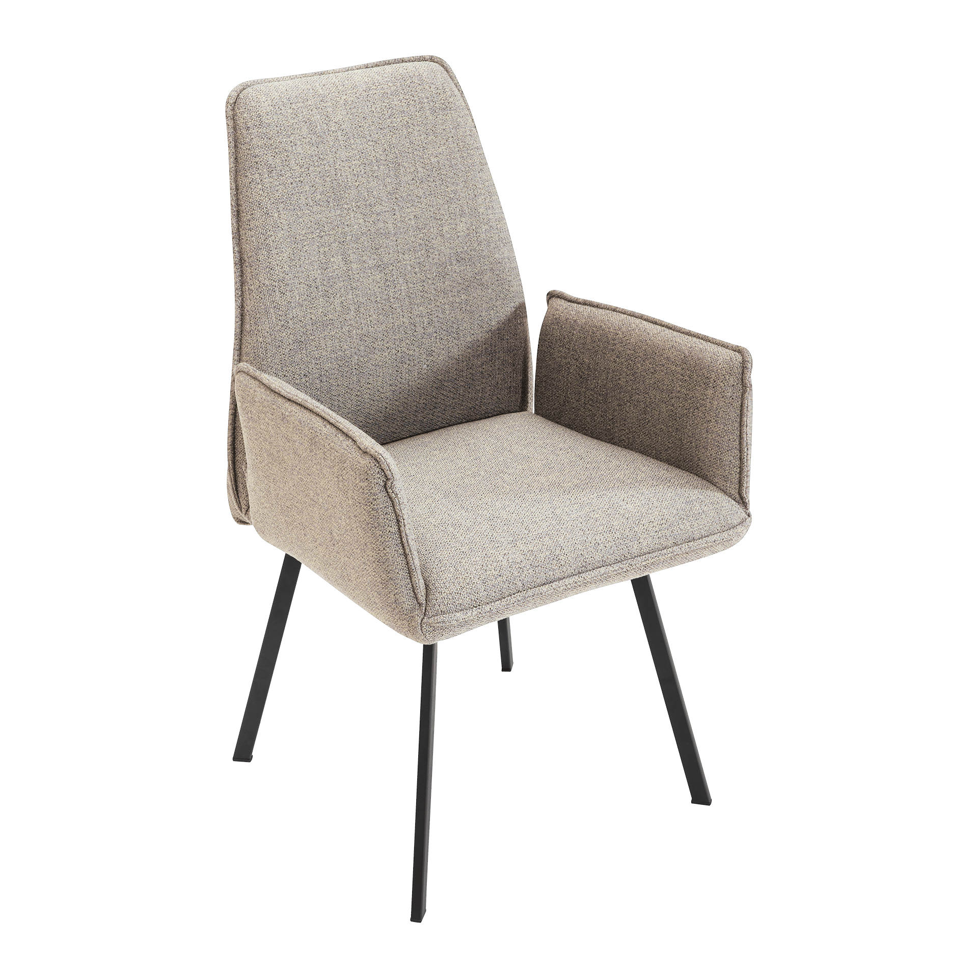 Flexmaster Armlehnstuhl Calabeata Bezug Stoff Chronotex Liver Beige/Schwarz Meliert Gestell Metallgestell Schwarz mit Schwenkfunktion Flexmaster Armlehnstuhl Calabeata Bezug Stoff Chronotex Liver Beige/Schwarz Meliert Gestell Metallgestell Schwarz mit Schwenkfunktion