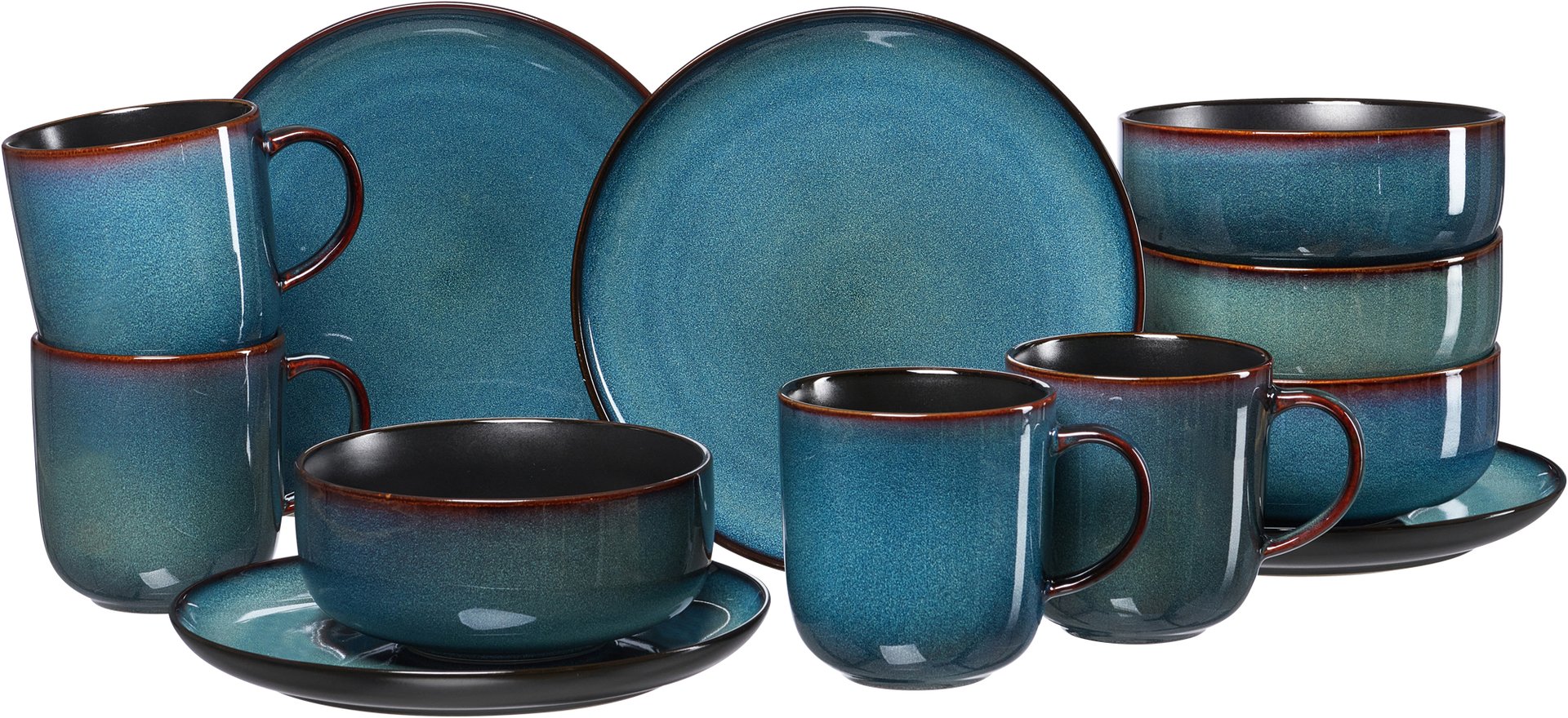 Kaffee-Set Bali 12-teilig Blau