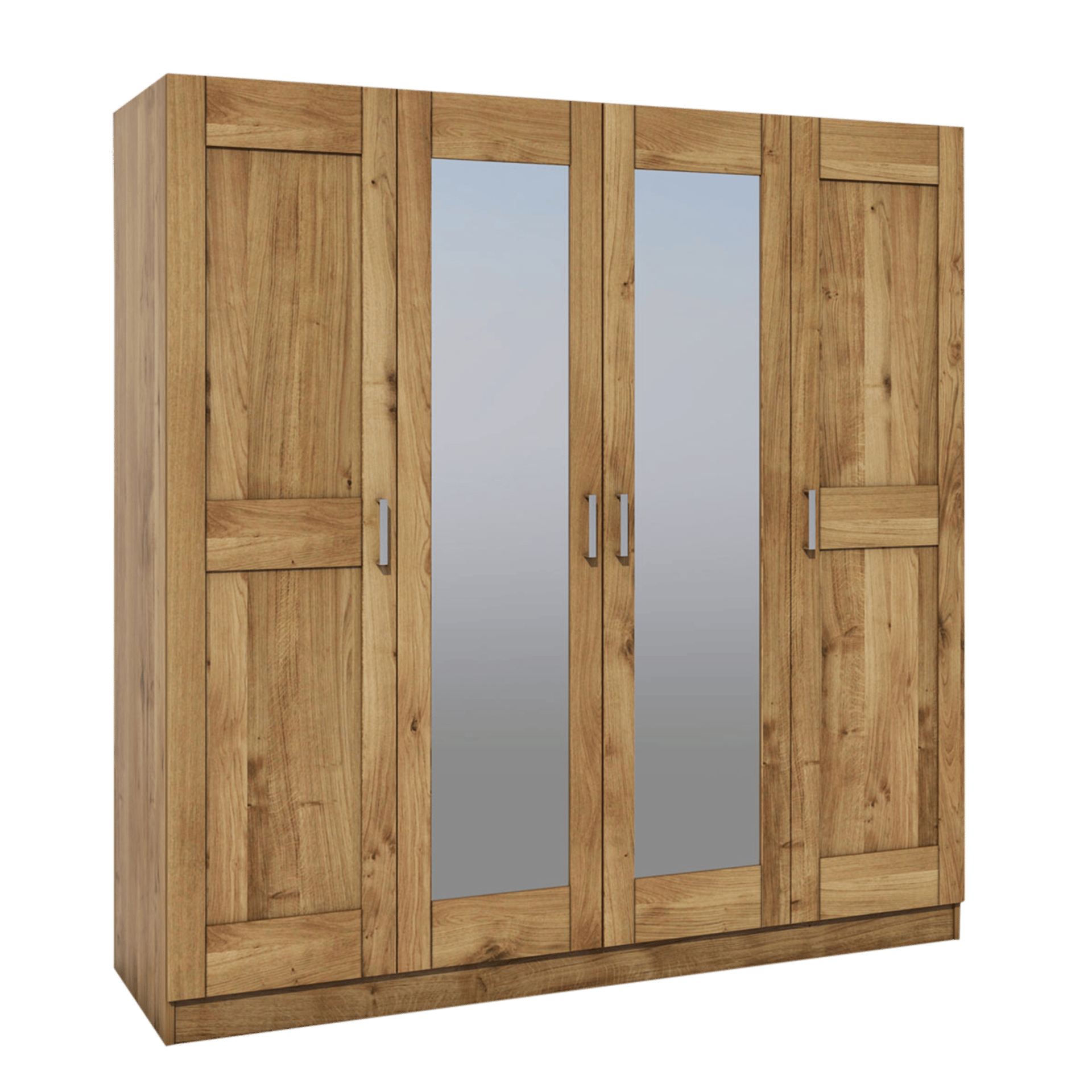 Novofurn Drehtürenschrank Tom 4-türig Eichefarben 60*202*205