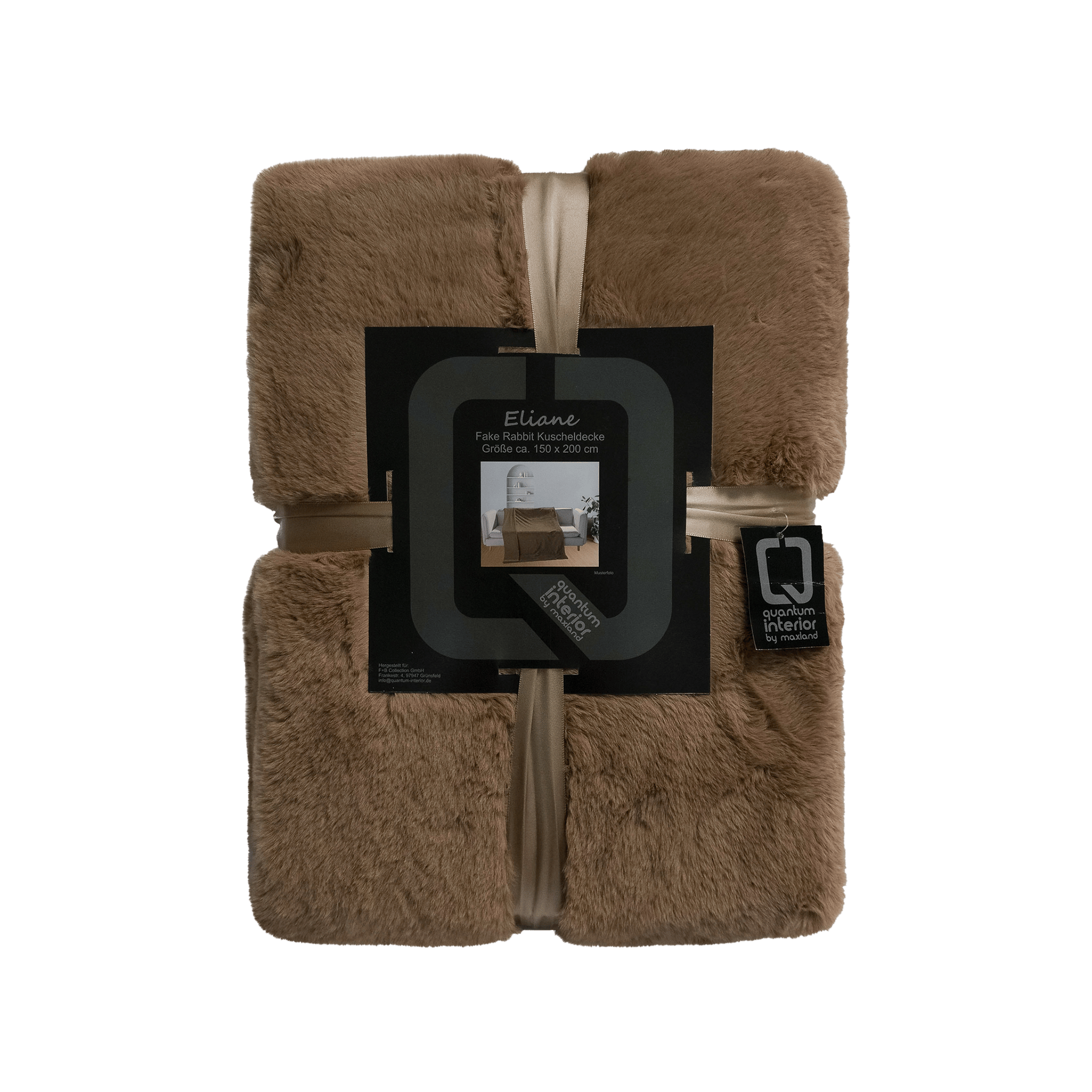 Kuscheldecke Rabbit Fur Braun 150x200cm Kuscheldecke Rabbit Fur Braun 150x200cm