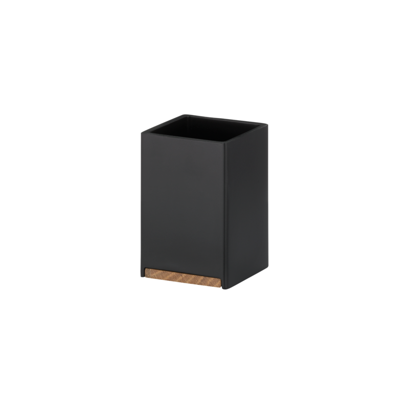 Kela Zahnputzbecher Cube Schwarz