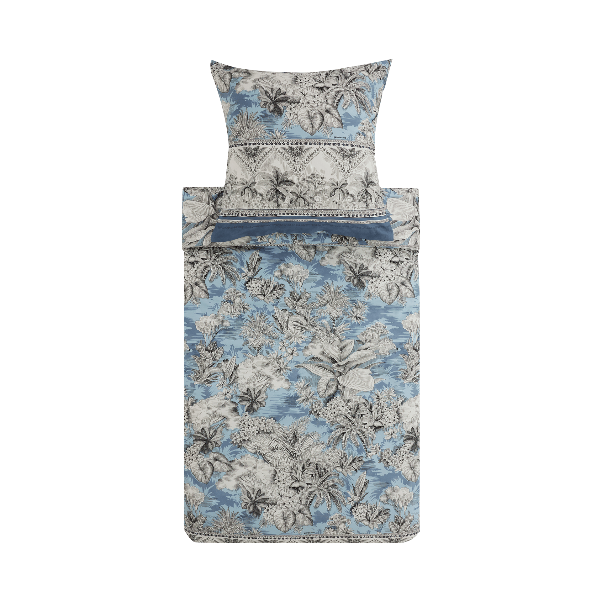 Satin Bettwäsche Boboli Hellblau 135x200cm Satin Bettwäsche Boboli Hellblau 135x200cm