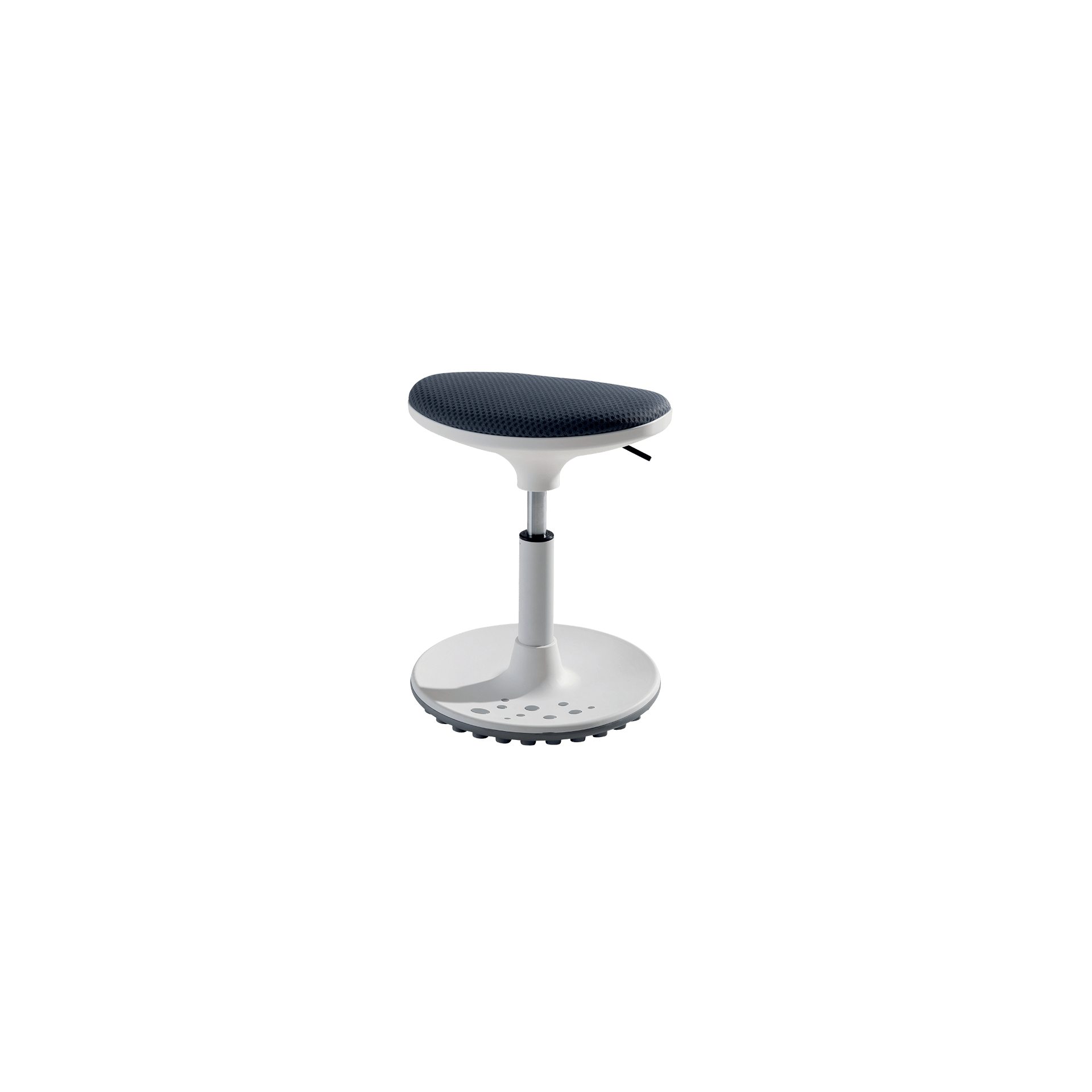 Paidi Kinderhocker Speedy Gestell Kreideweiß, Bezug Earl Grey