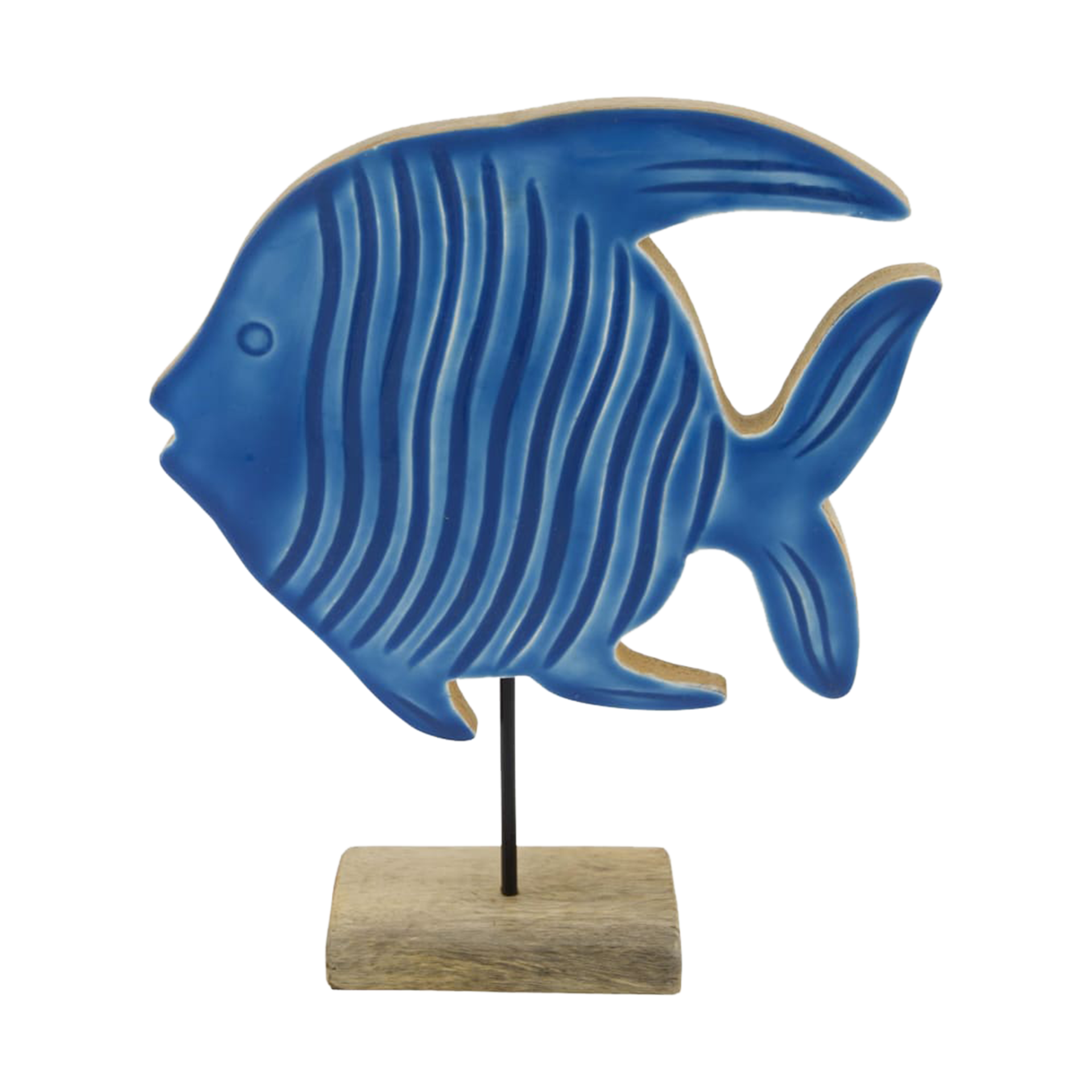 Dekoaufsteller Fisch Blau