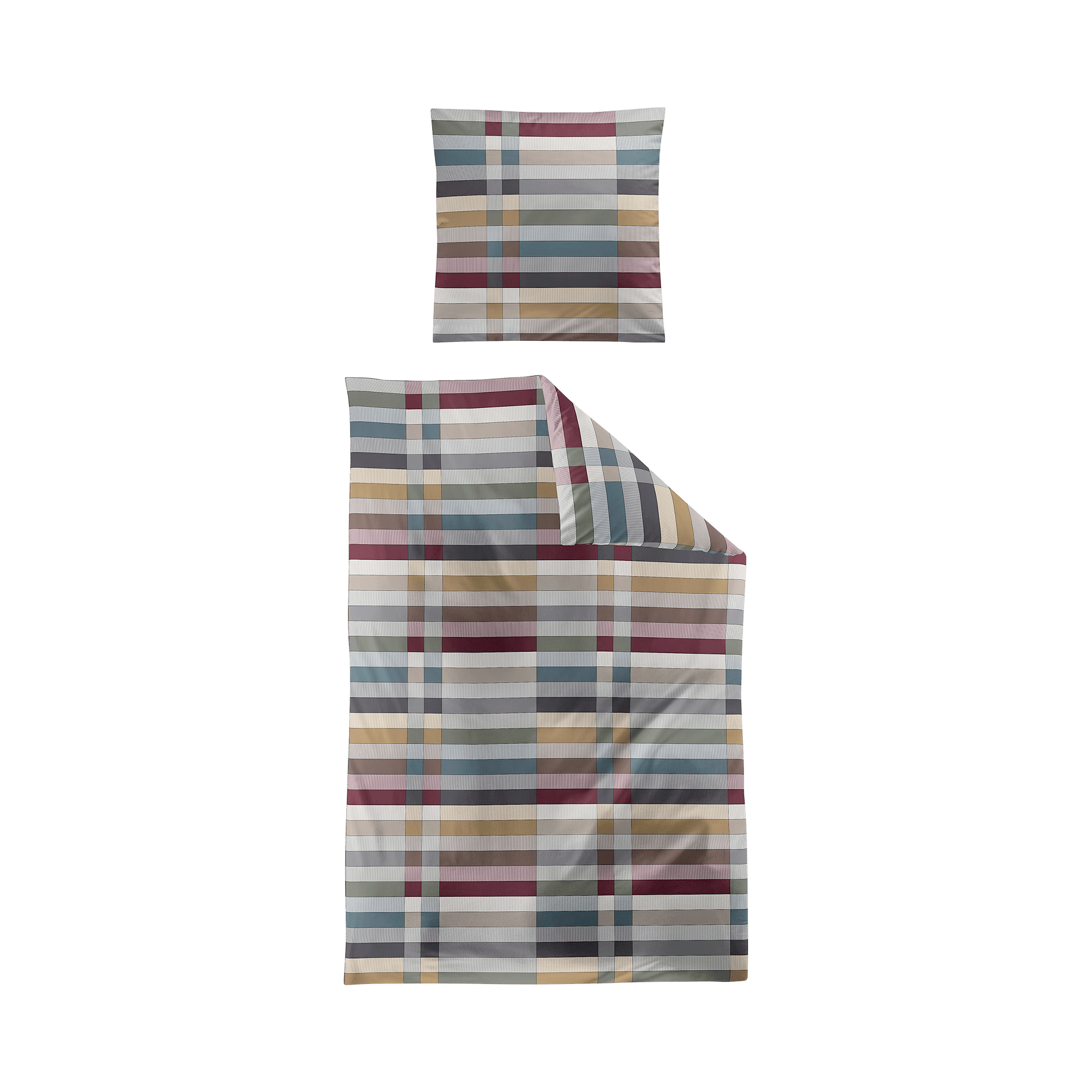 Satin Bettwäsche Wave Multi 155x220cm Satin Bettwäsche Wave Multi 155x220cm